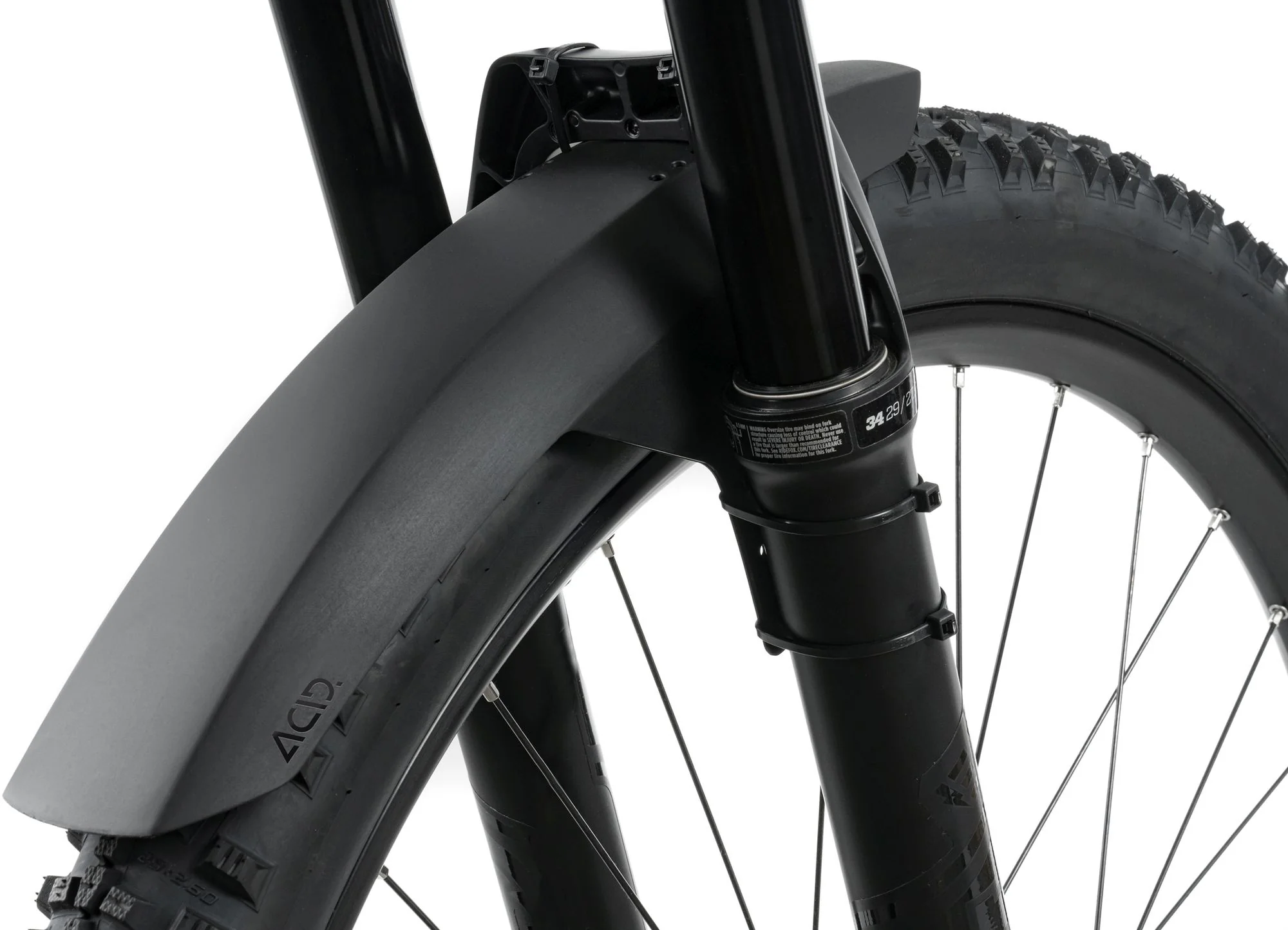 ACID Mudguard Mud Blocker Front Short Black - Image 4