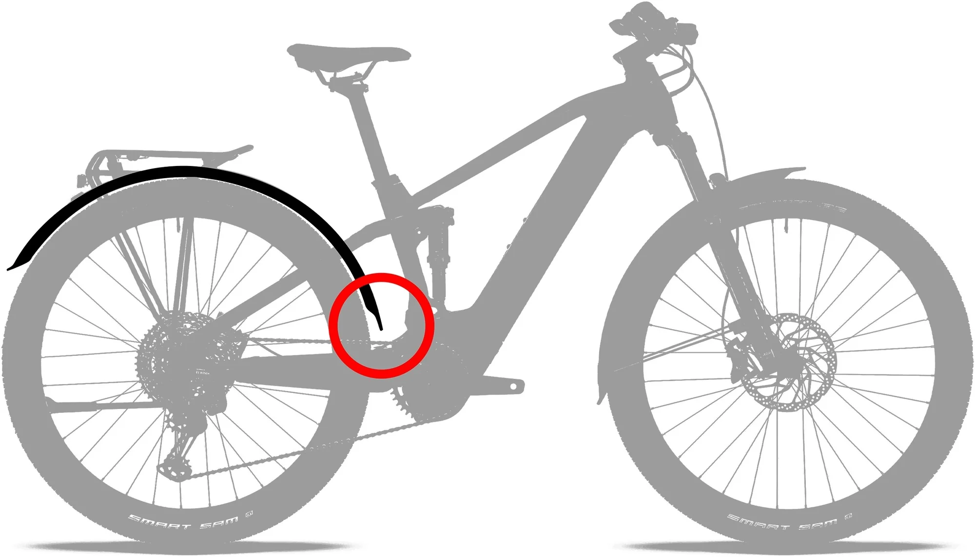ACID Mudguard Set 75 29" Black - Image 4