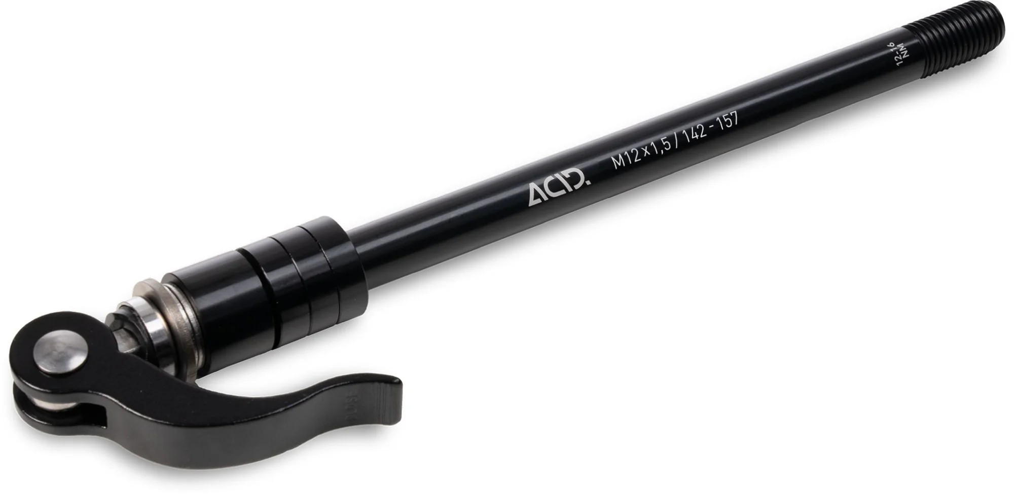 ACID THRU AXLE M12X1.5 142-157 MM FOR BIKE TRAILER BLACK