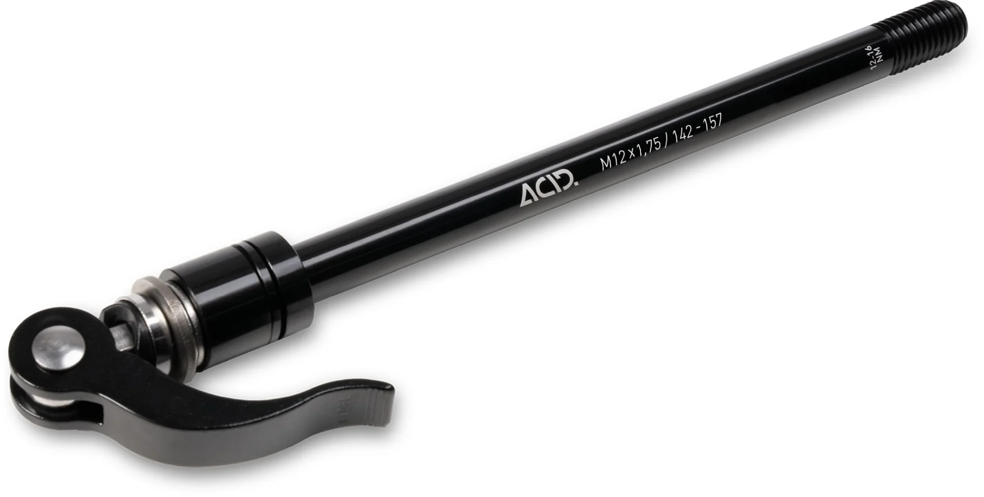 ACID THRU AXLE M12X1.75 142-157 MM FOR BIKE TRAILER BLACK