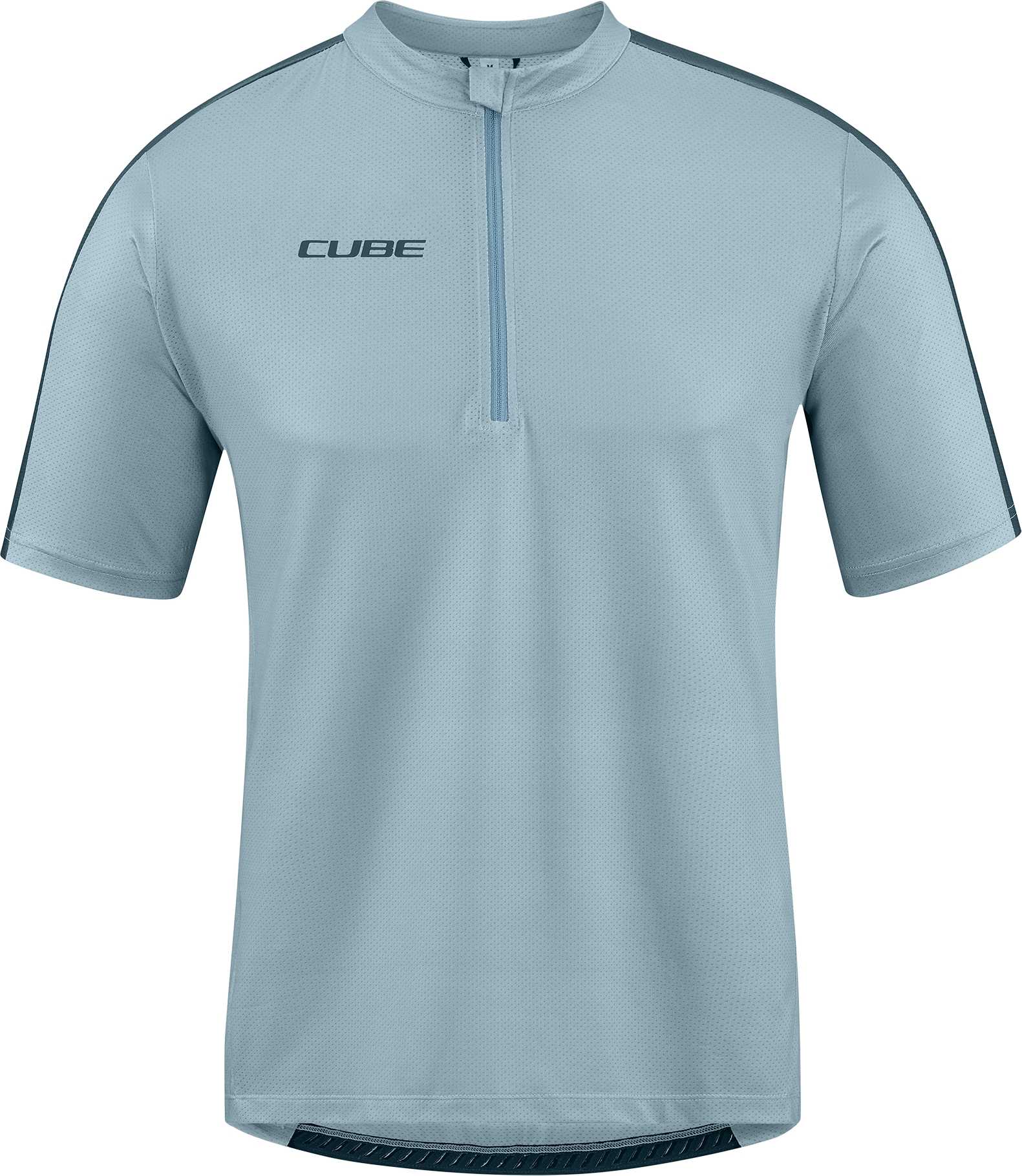 CUBE Atx Jersey Half Zip Cmpt S/S Grey - Image 5