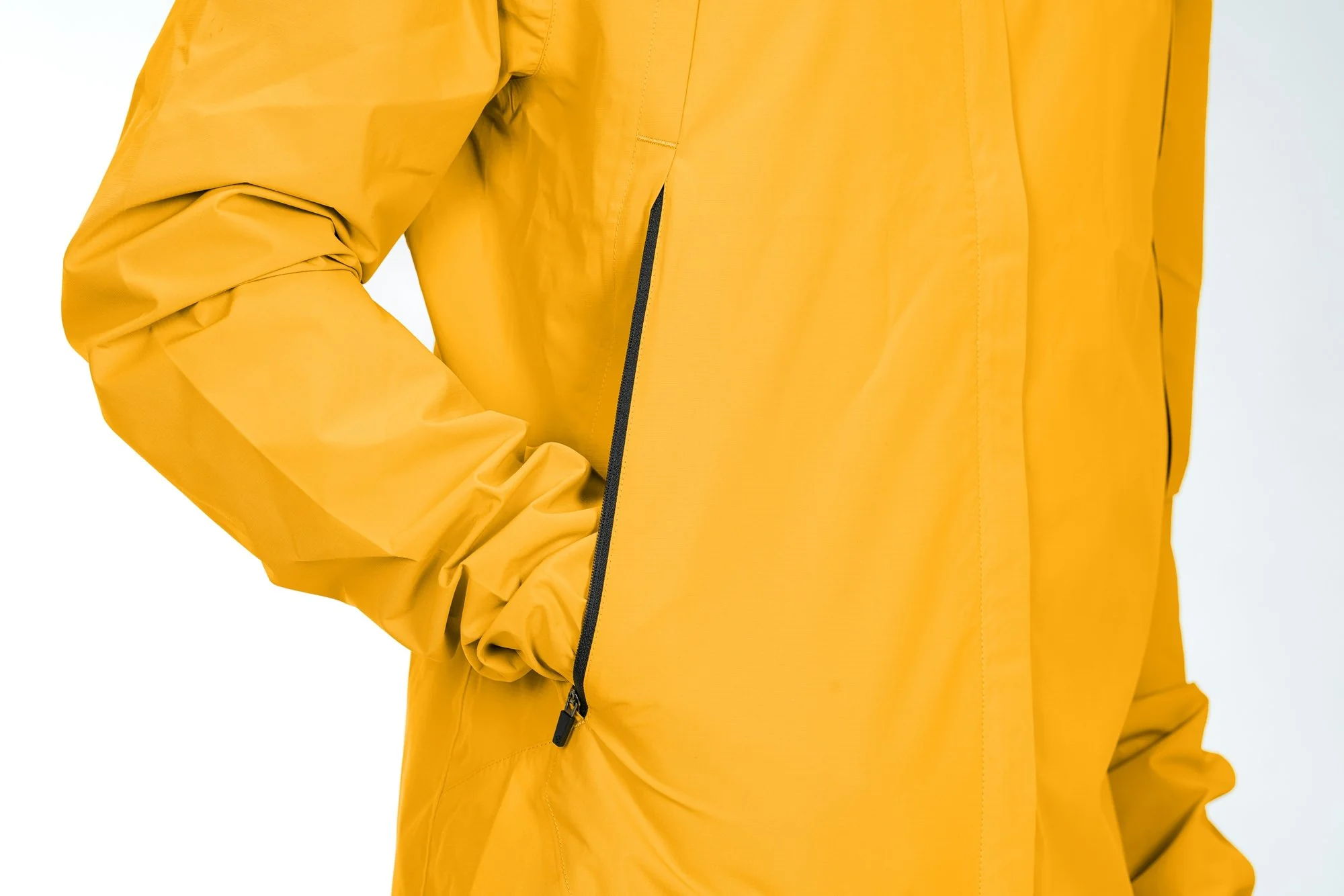 CUBE Atx Rain Jacket Cmpt Yellow/Black - Image 4