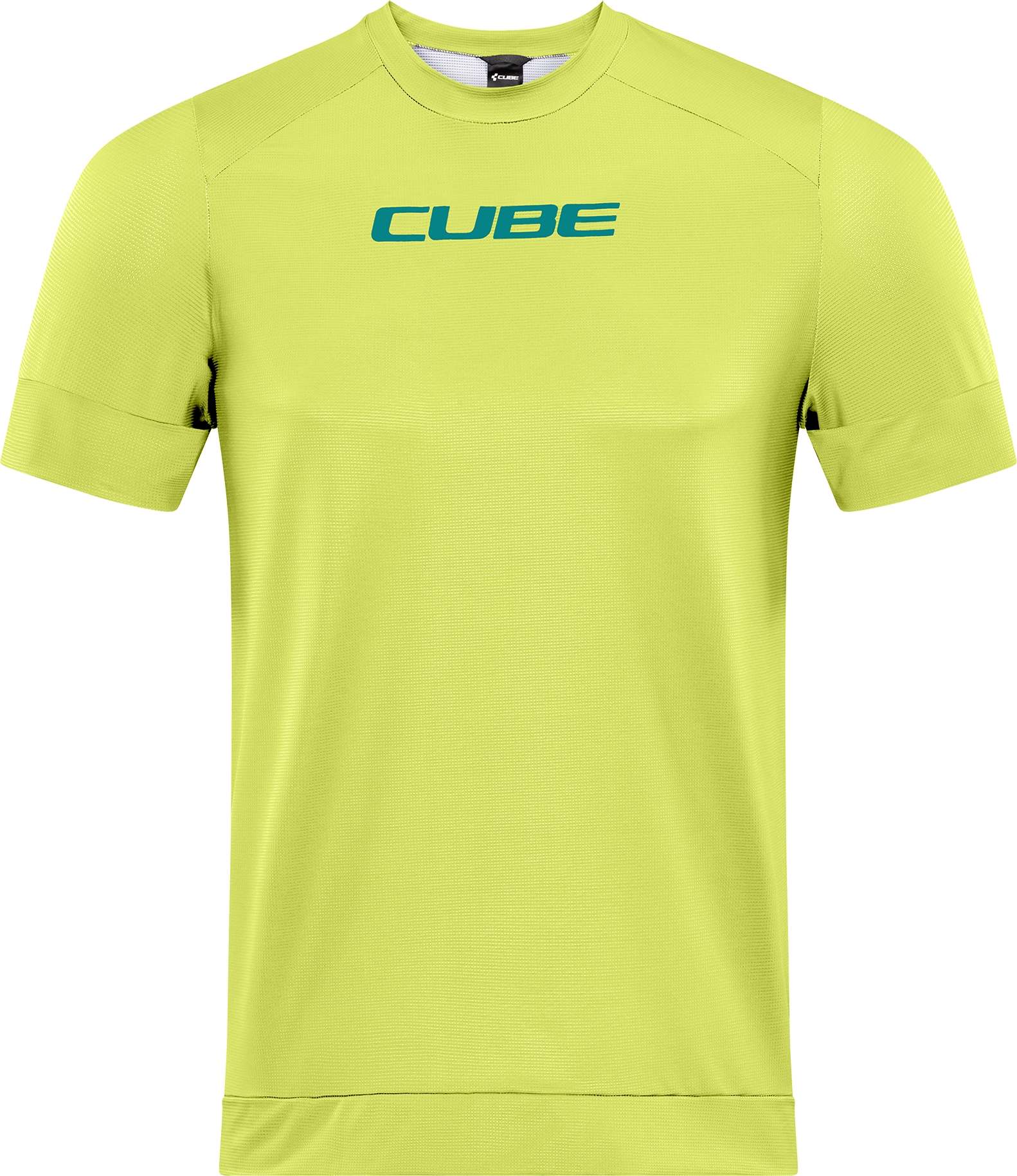 CUBE Atx Round Neck Jersey S/S Lime - Image 5