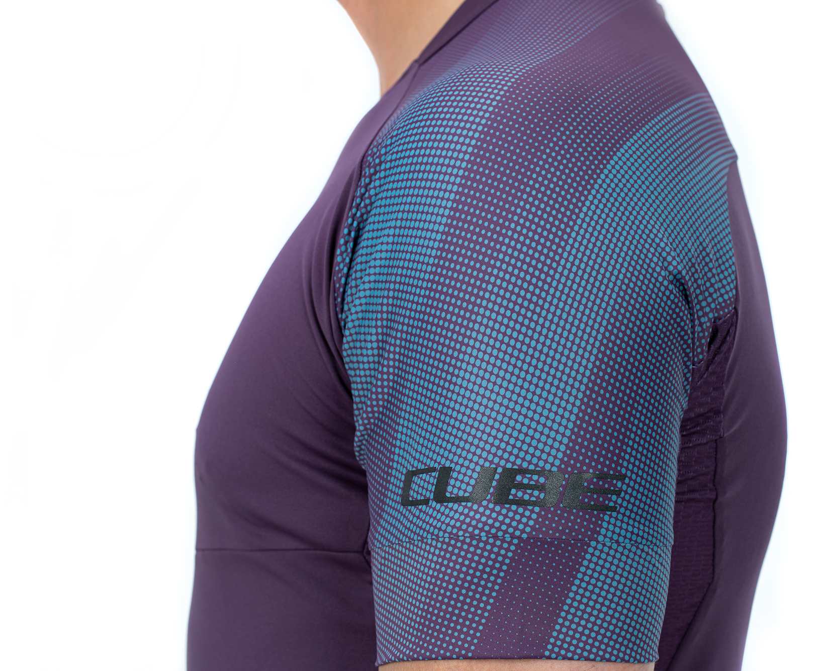 CUBE Atx Round Neck Jersey S/S Plum - Image 4