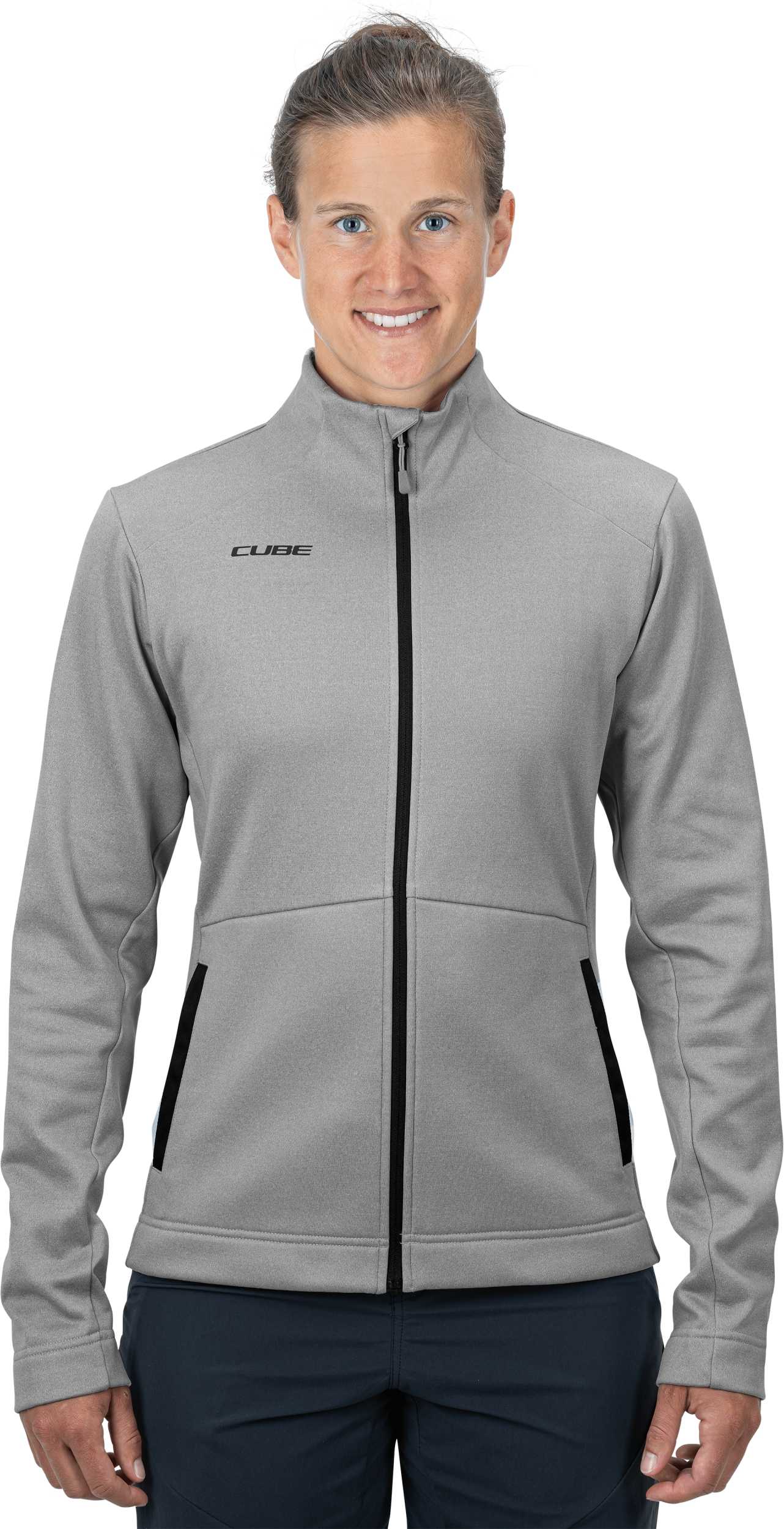 CUBE Atx WS Midlayer Jacket Grey Melange - Image 2