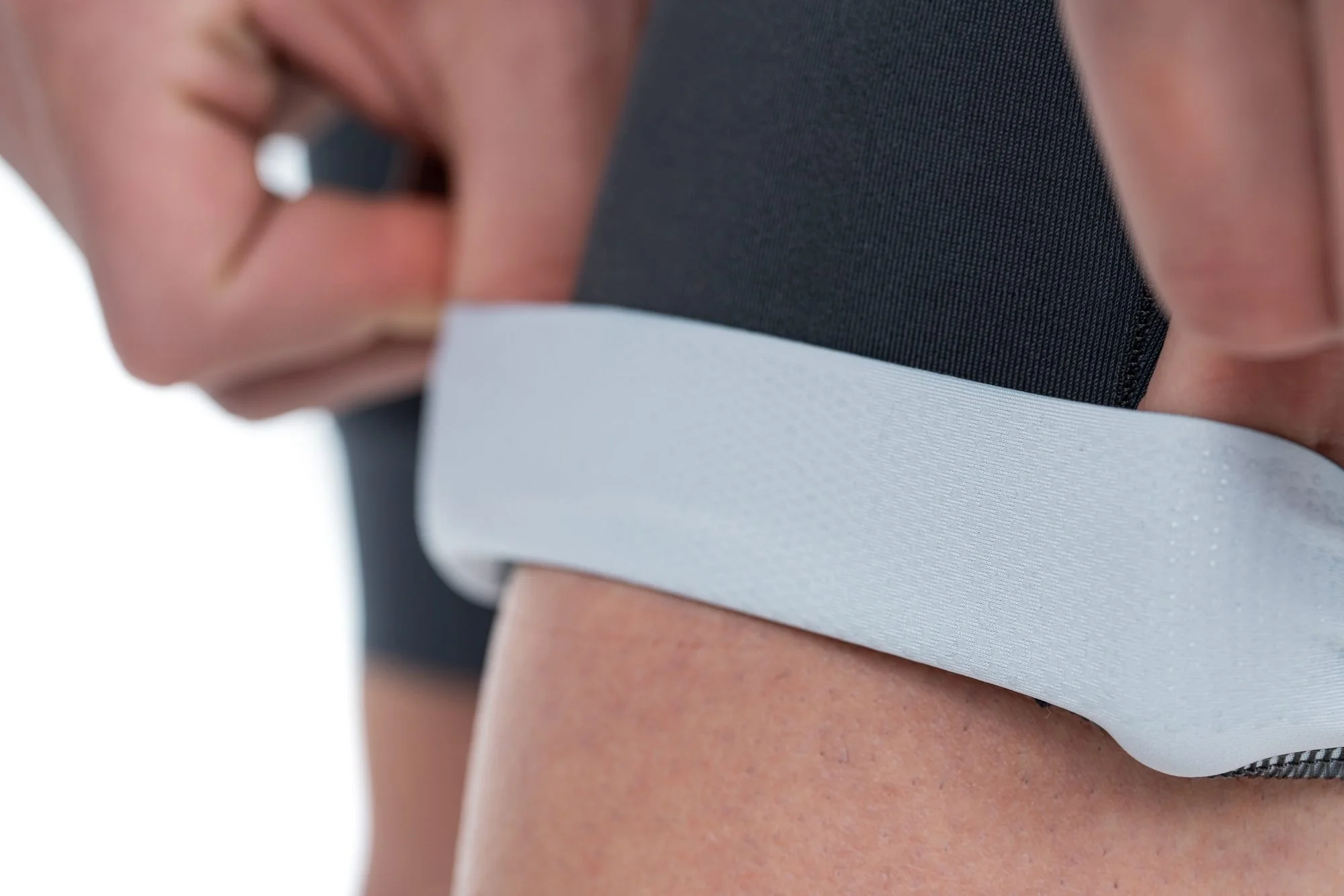 CUBE Blackline Bib Shorts Grey - Image 6