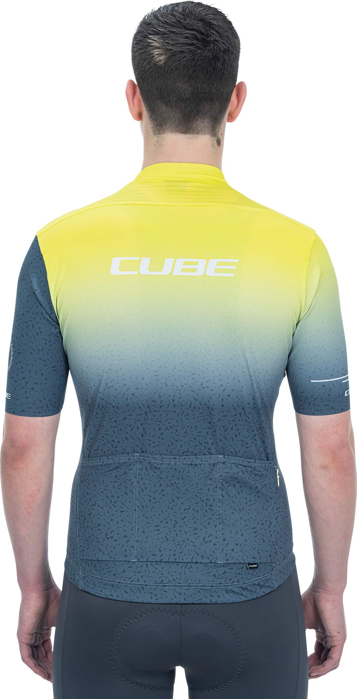 CUBE Blackline Jersey Race S/S Yellow/Grey - Image 2