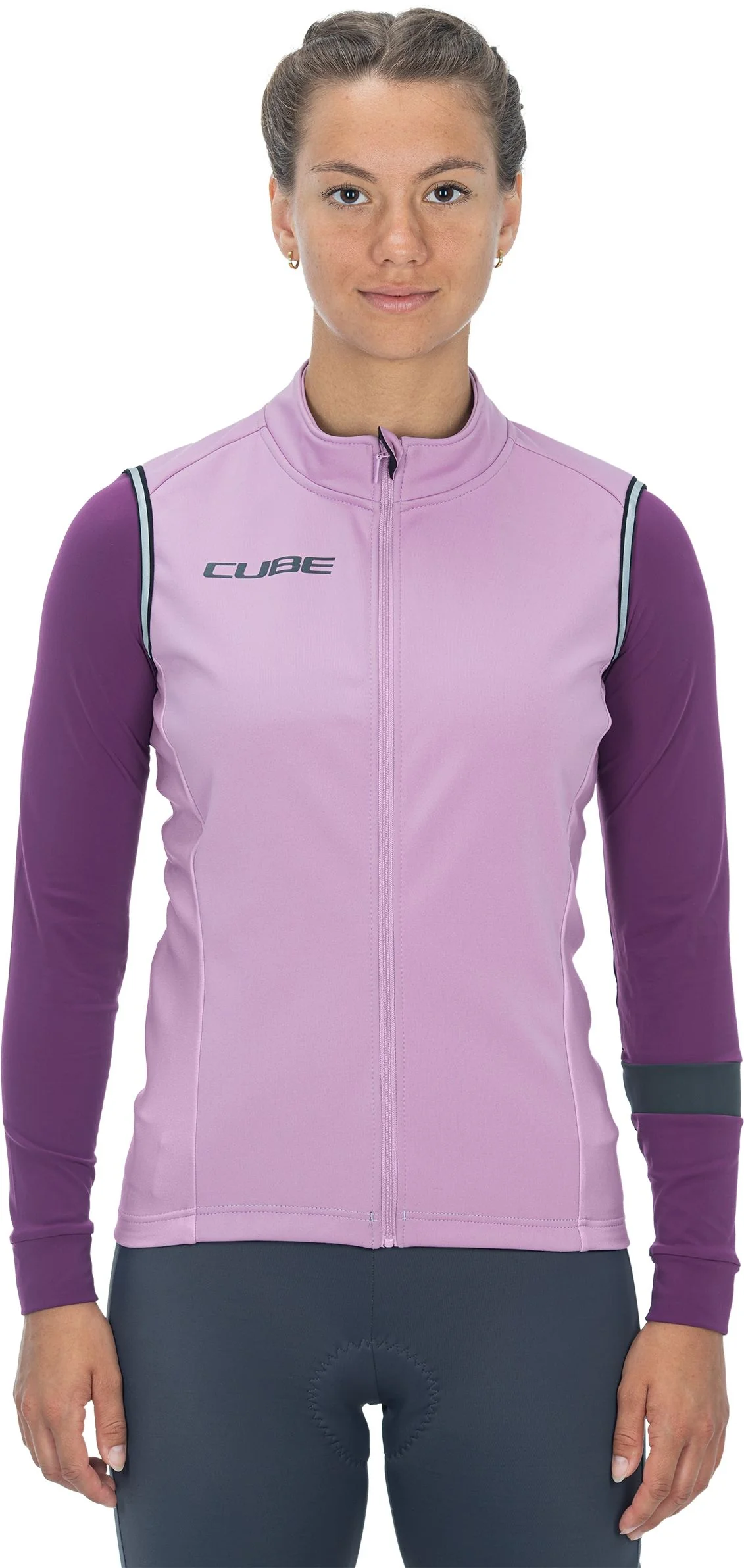CUBE Blackline WS Softshell Vest Violet
