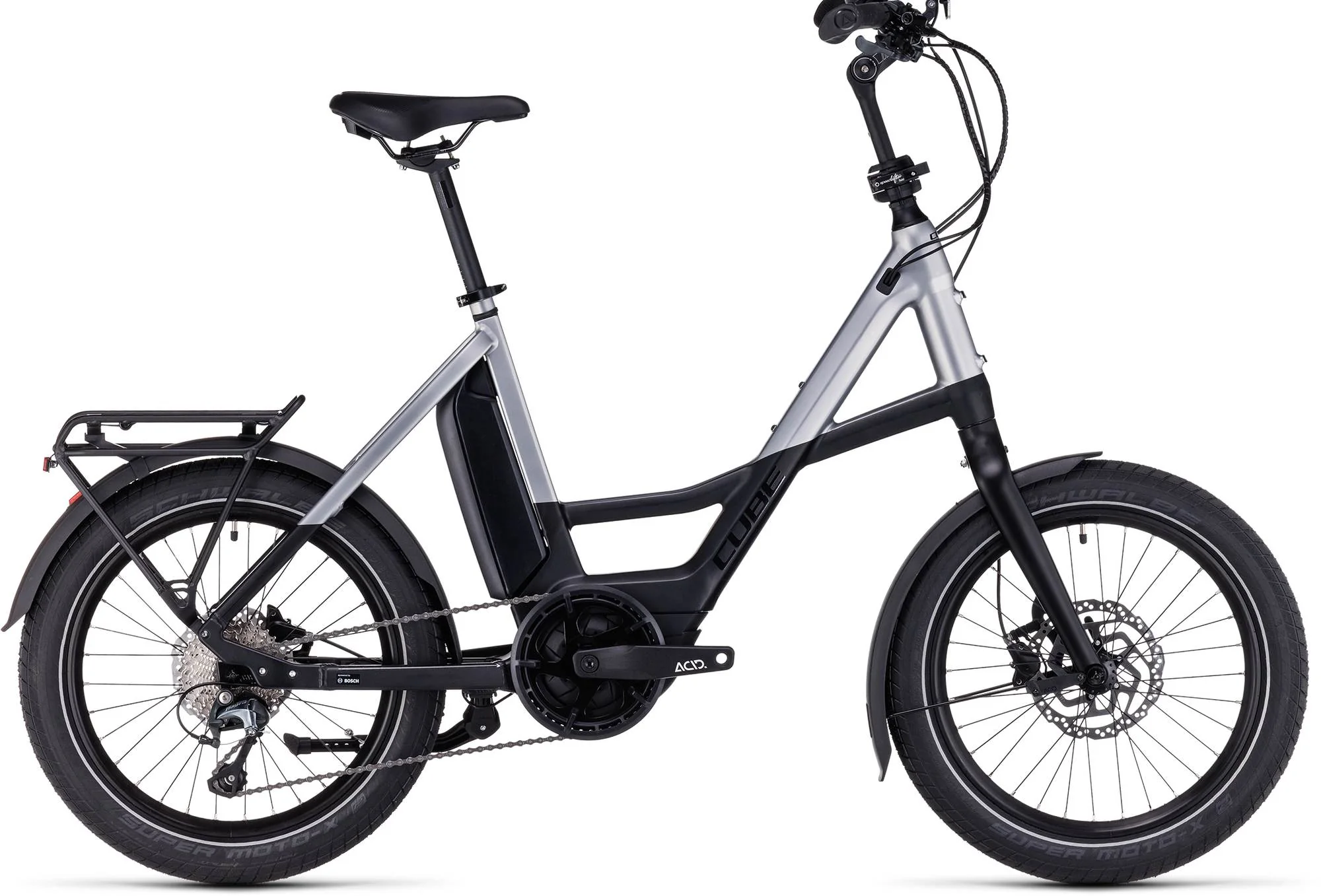 CUBE COMPACT SPORT HYBRID 500 BLACK/POLARSILVER