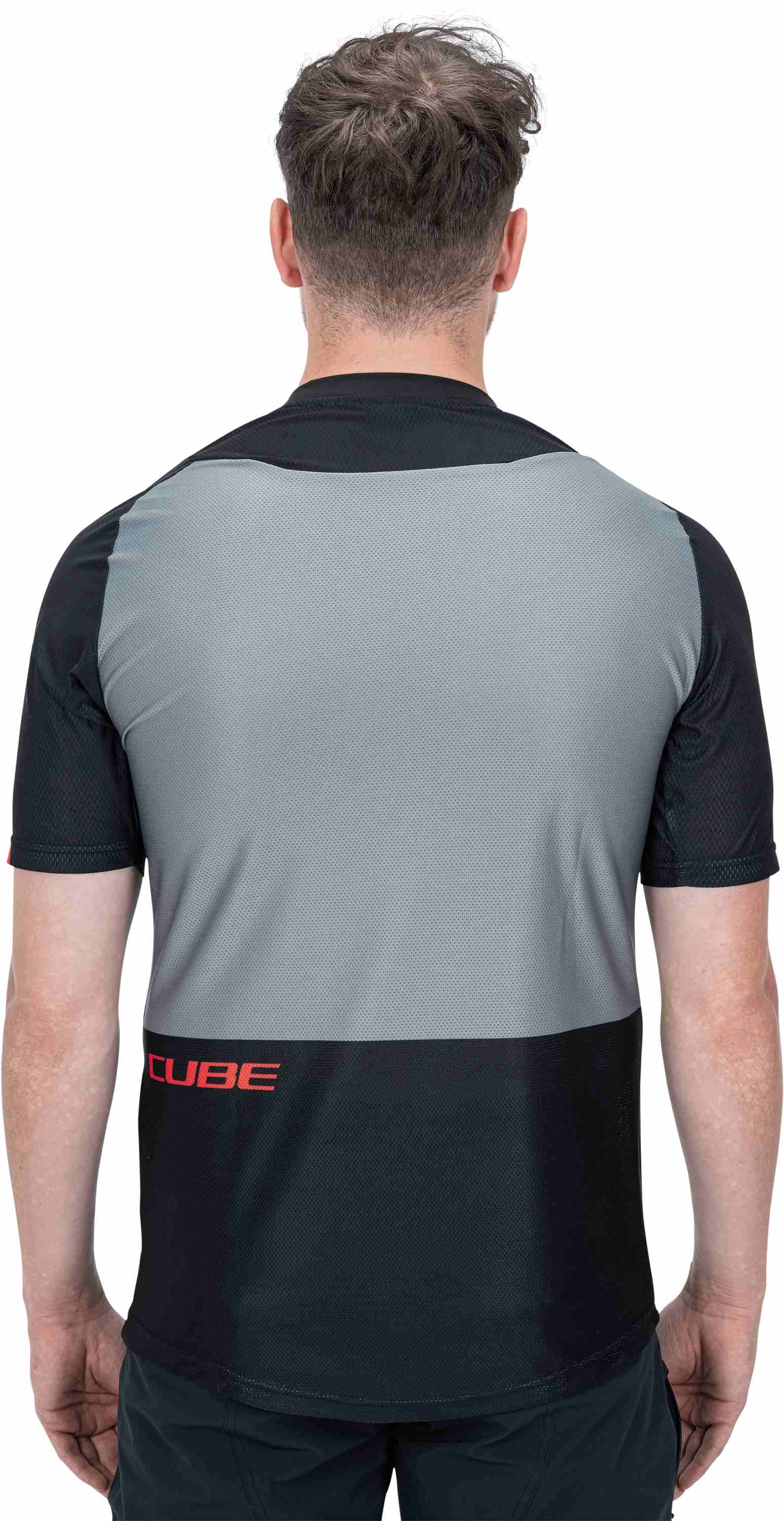 CUBE Edge Round Neck Jersey S/S Black/Grey - Image 2