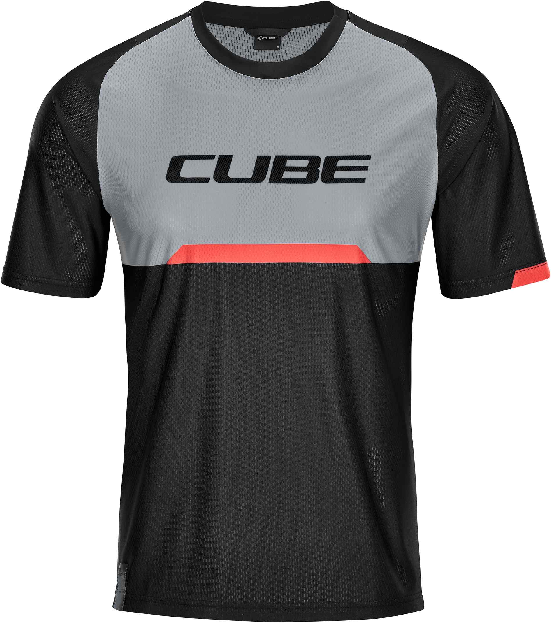 CUBE Edge Round Neck Jersey S/S Black/Grey - Image 5