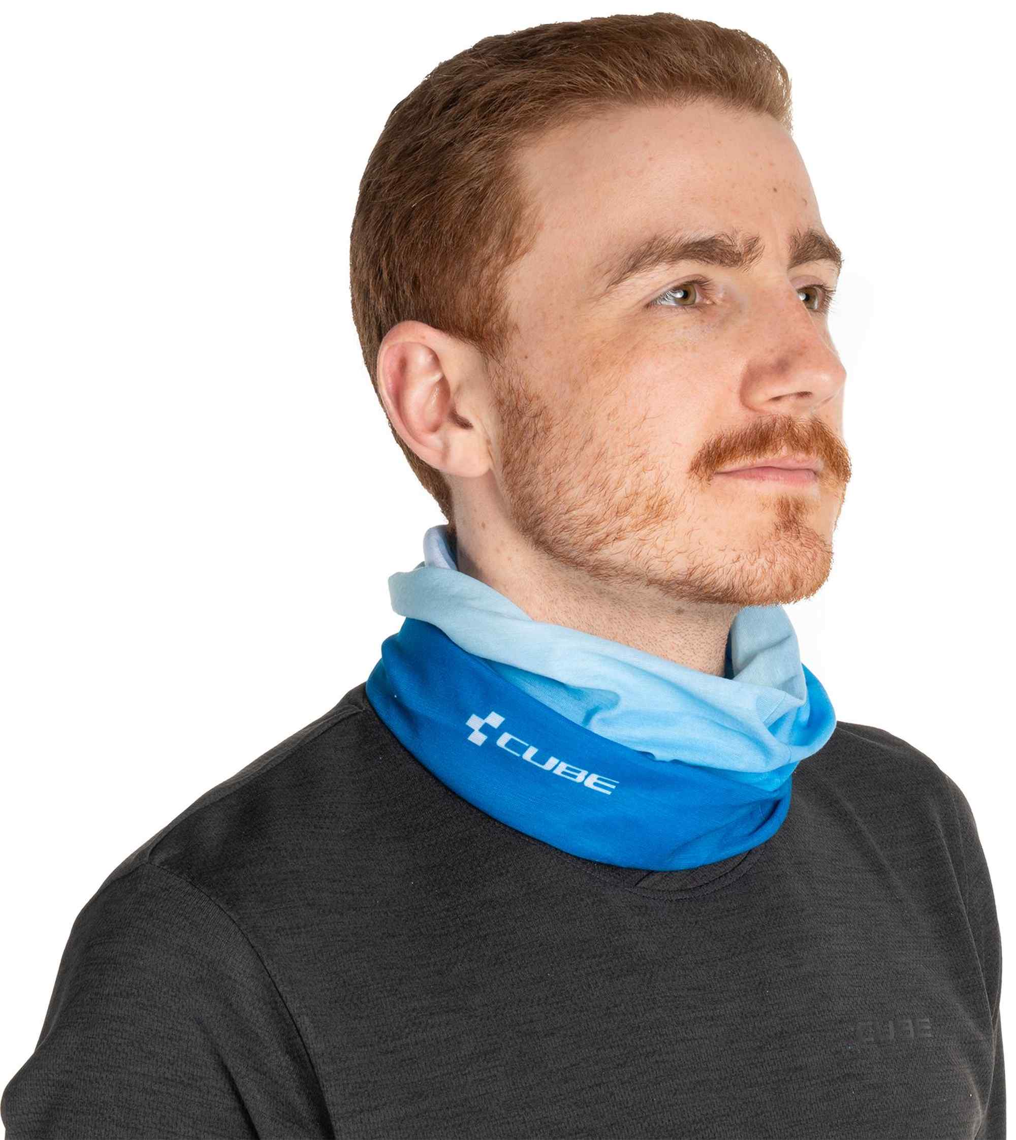 CUBE Functional Scarf Blue/Grey Onesize - Image 2