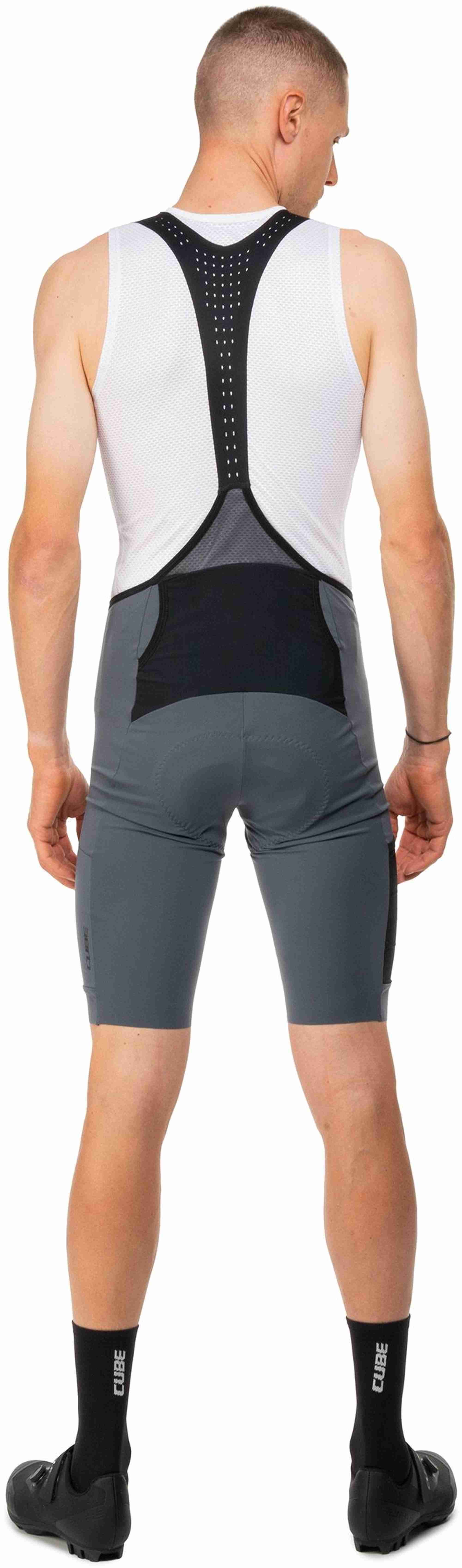 CUBE GRAVEL BIB SHORT CARGO DARK BLUE - Image 4