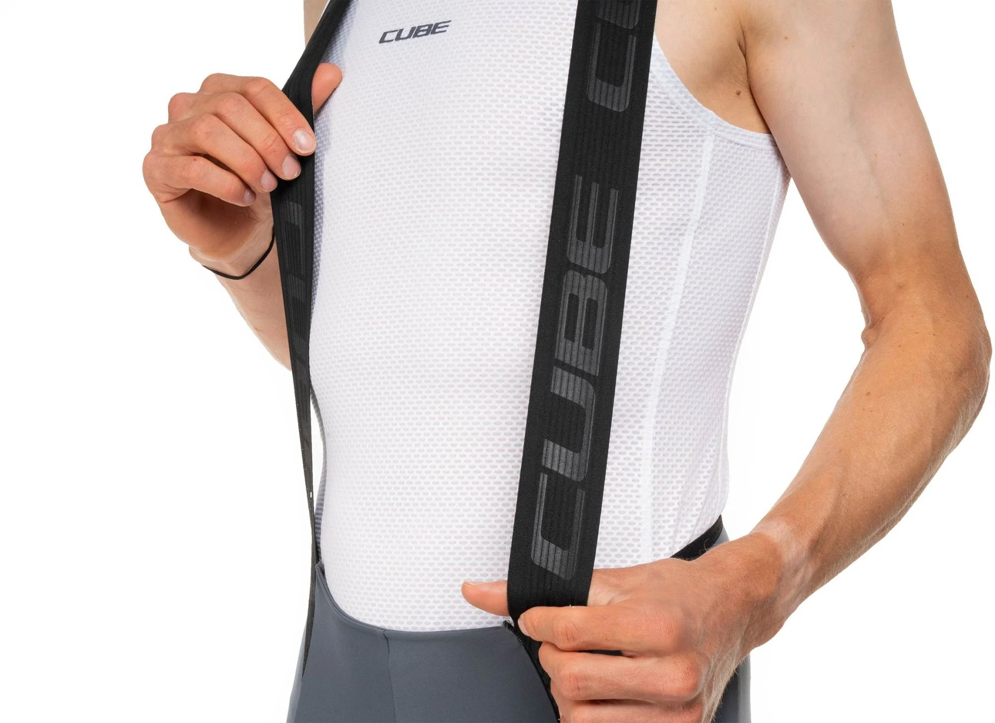 CUBE GRAVEL BIB SHORT CARGO DARK BLUE - Image 5