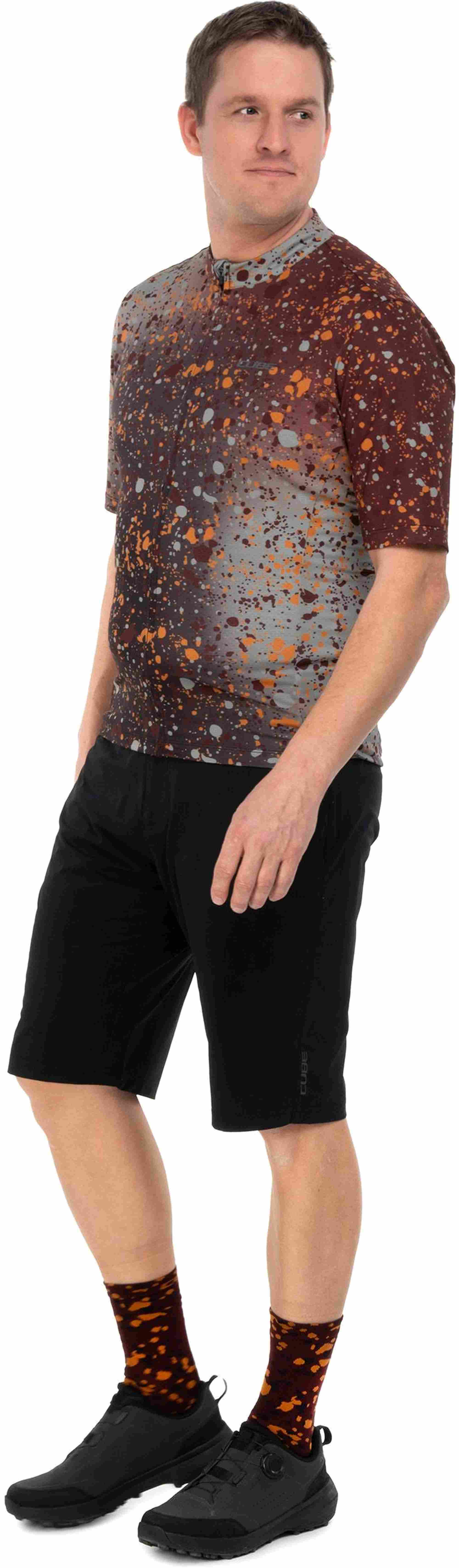 CUBE JERSEY CMPT SPRINKLE S/S BROWN - Image 3