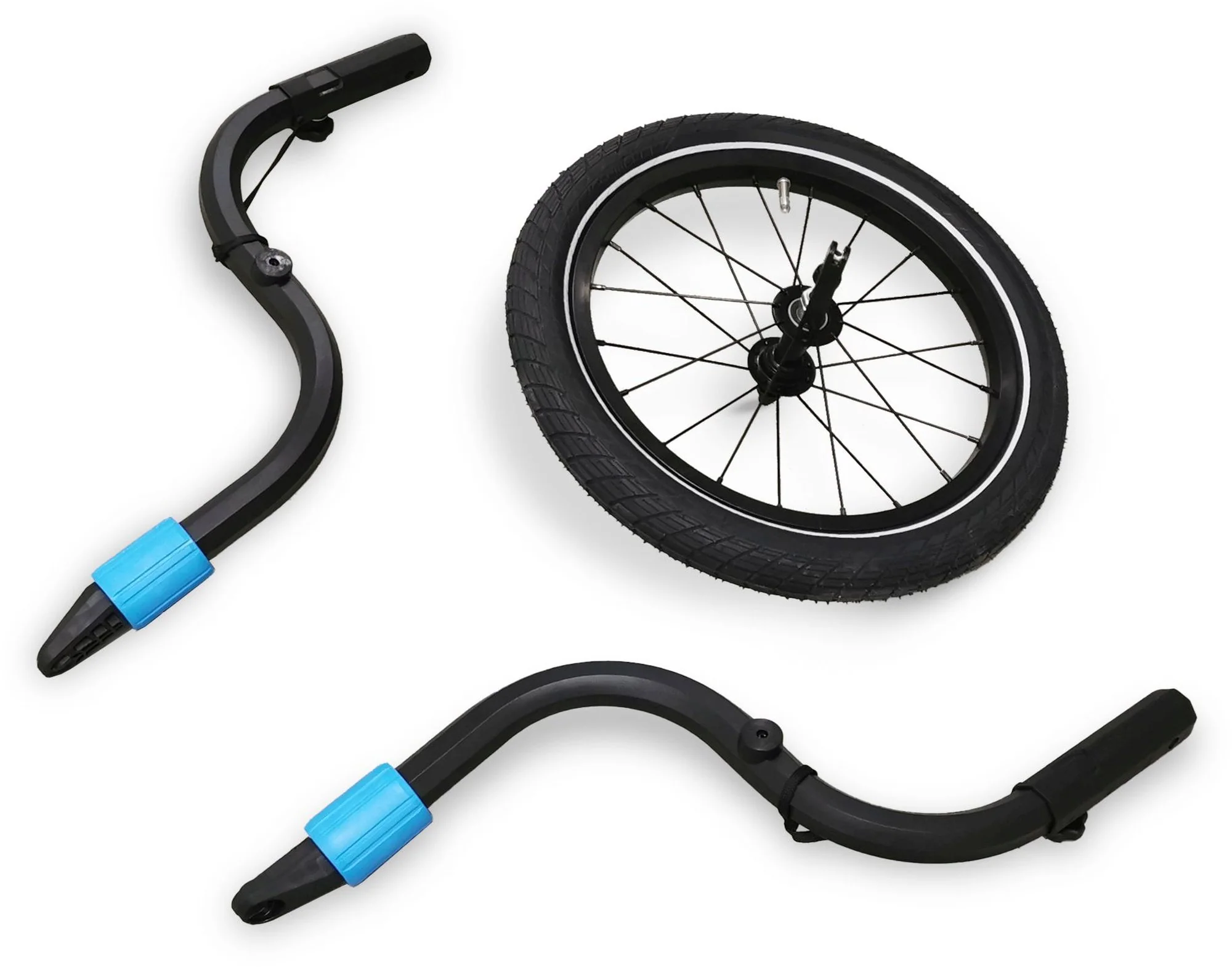 CUBE Jogger Kit For Kids Trailer Double Cmpt Black - Image 2