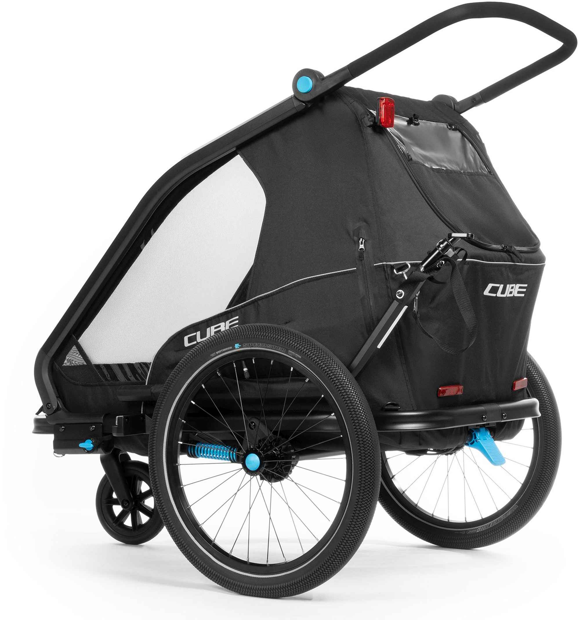 CUBE Kids Trailer Double Cmpt Black - Image 2