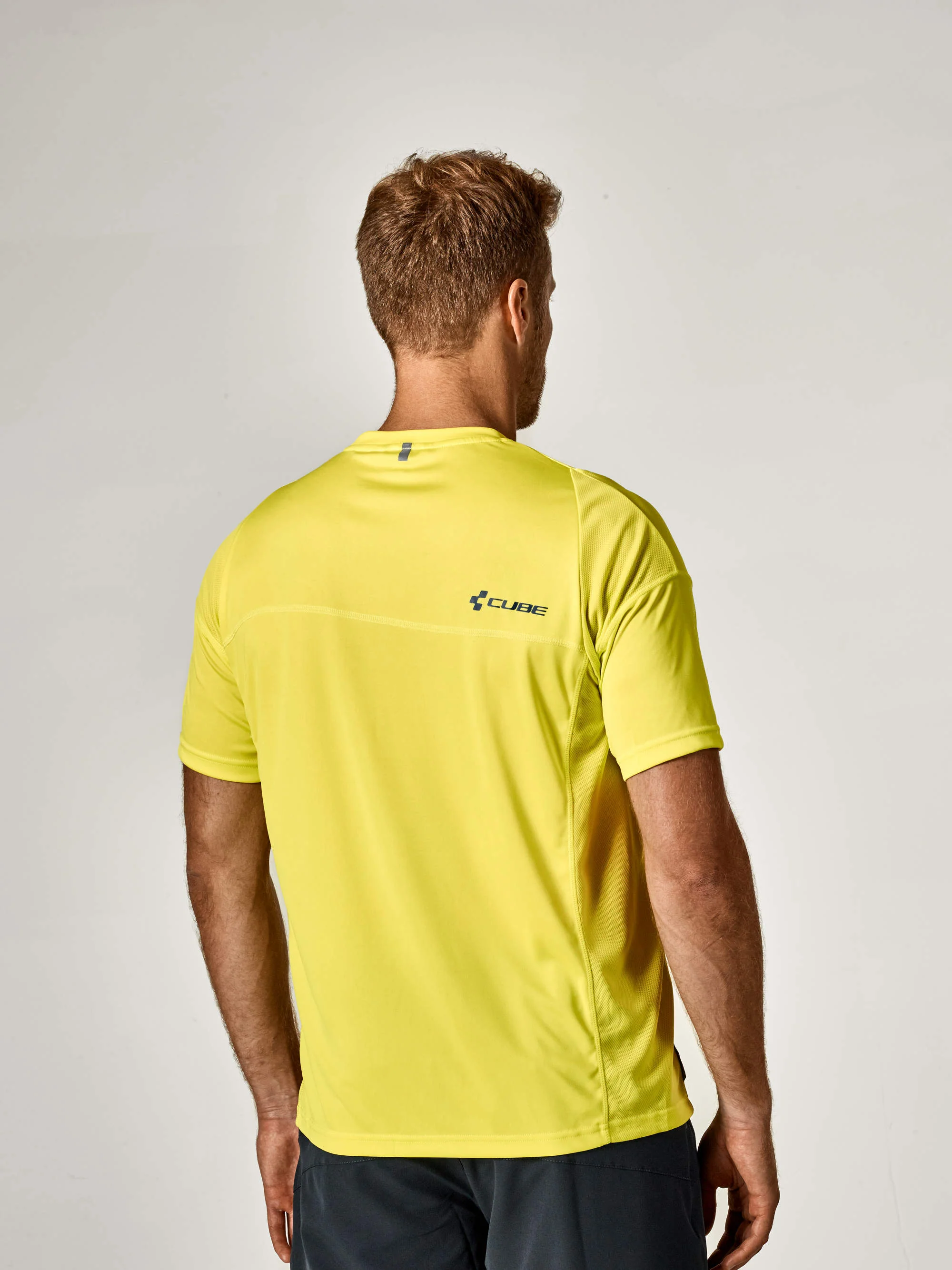 CUBE Motion Jersey Round-Neck S/S Lemon - Image 3