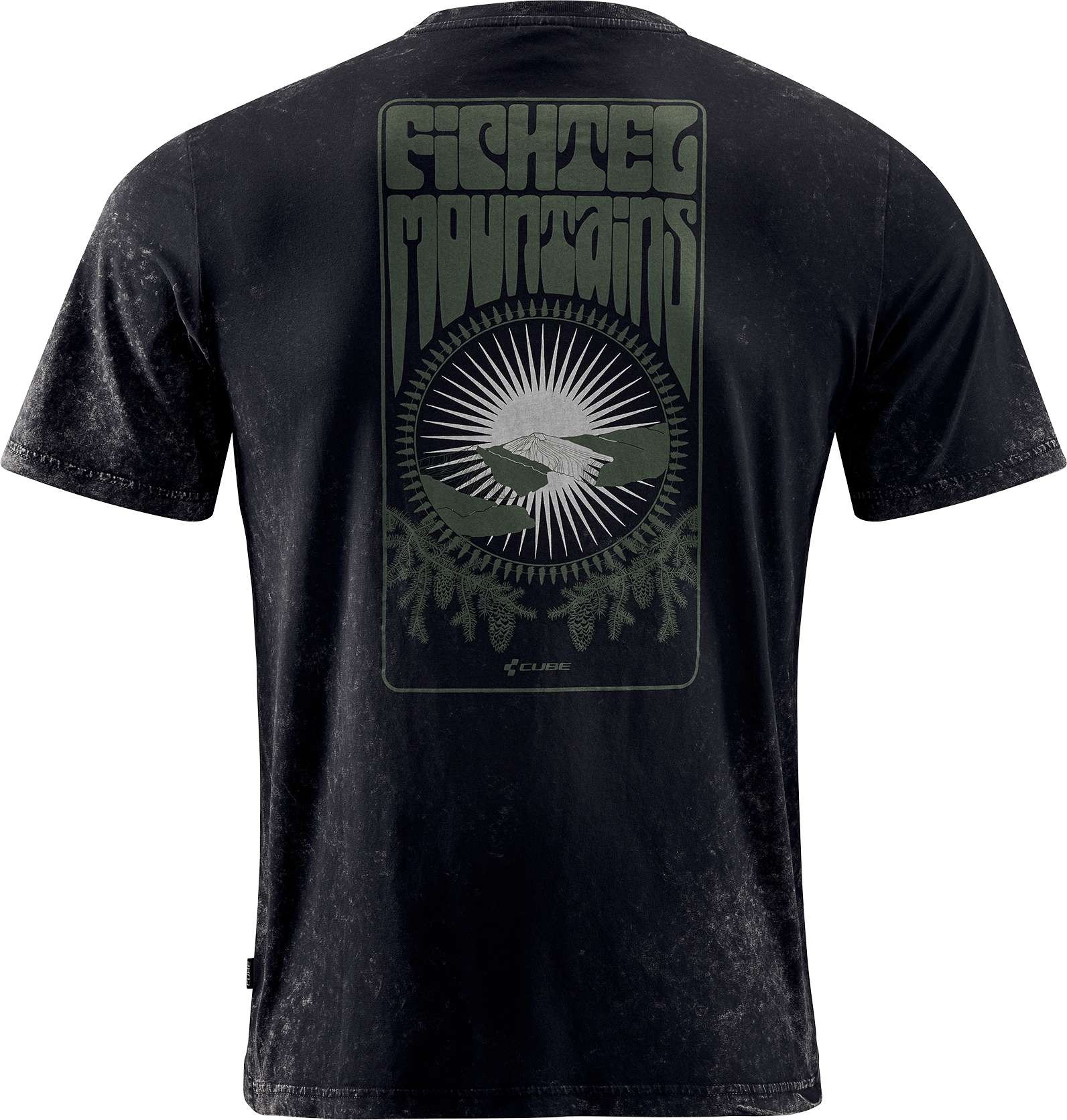 CUBE Organic T-Shirt Gty Fit Fichtelmountains Black - Image 4
