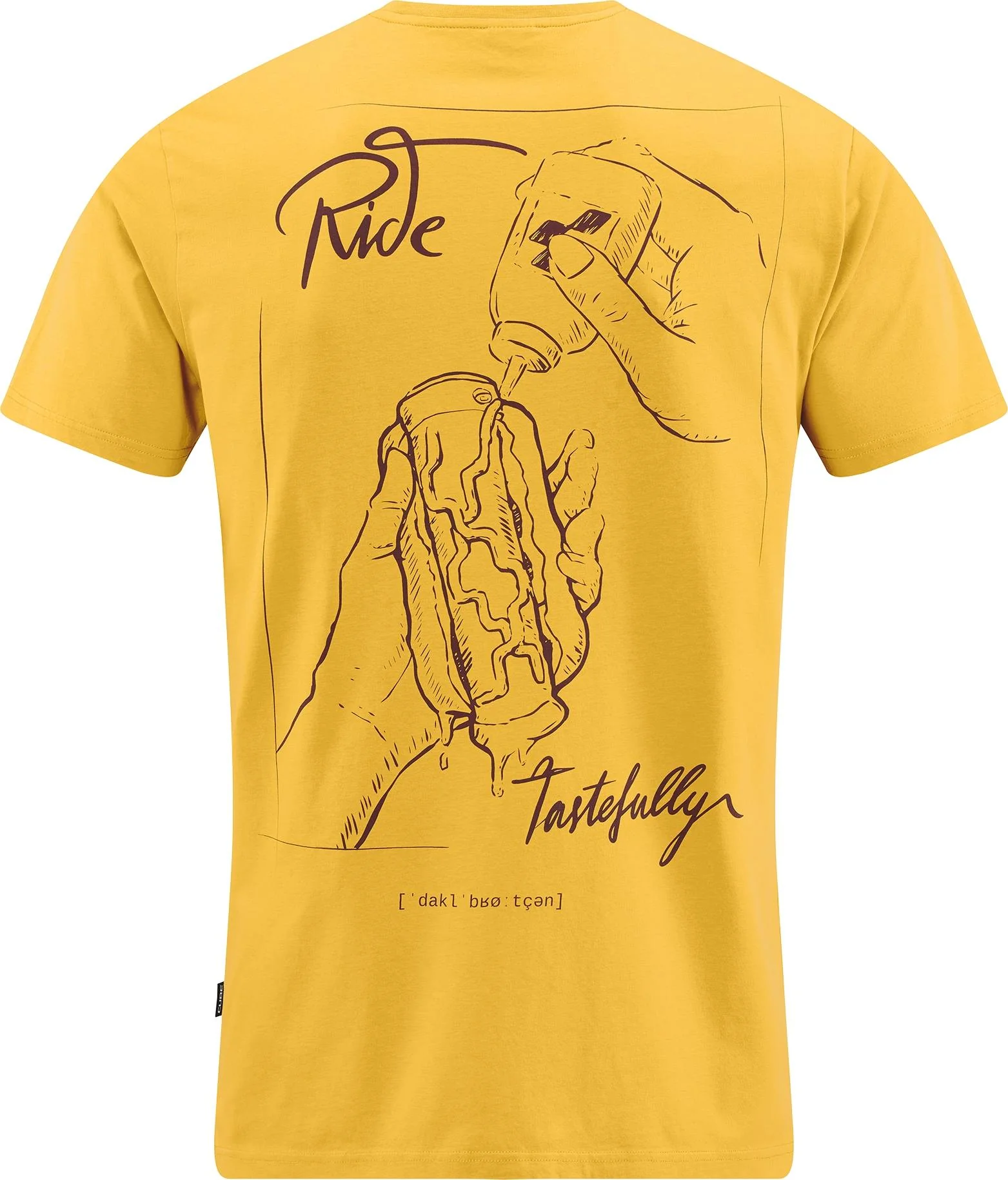 CUBE Organic T-Shirt Hot Dog Gty Fit Yellow - Image 4