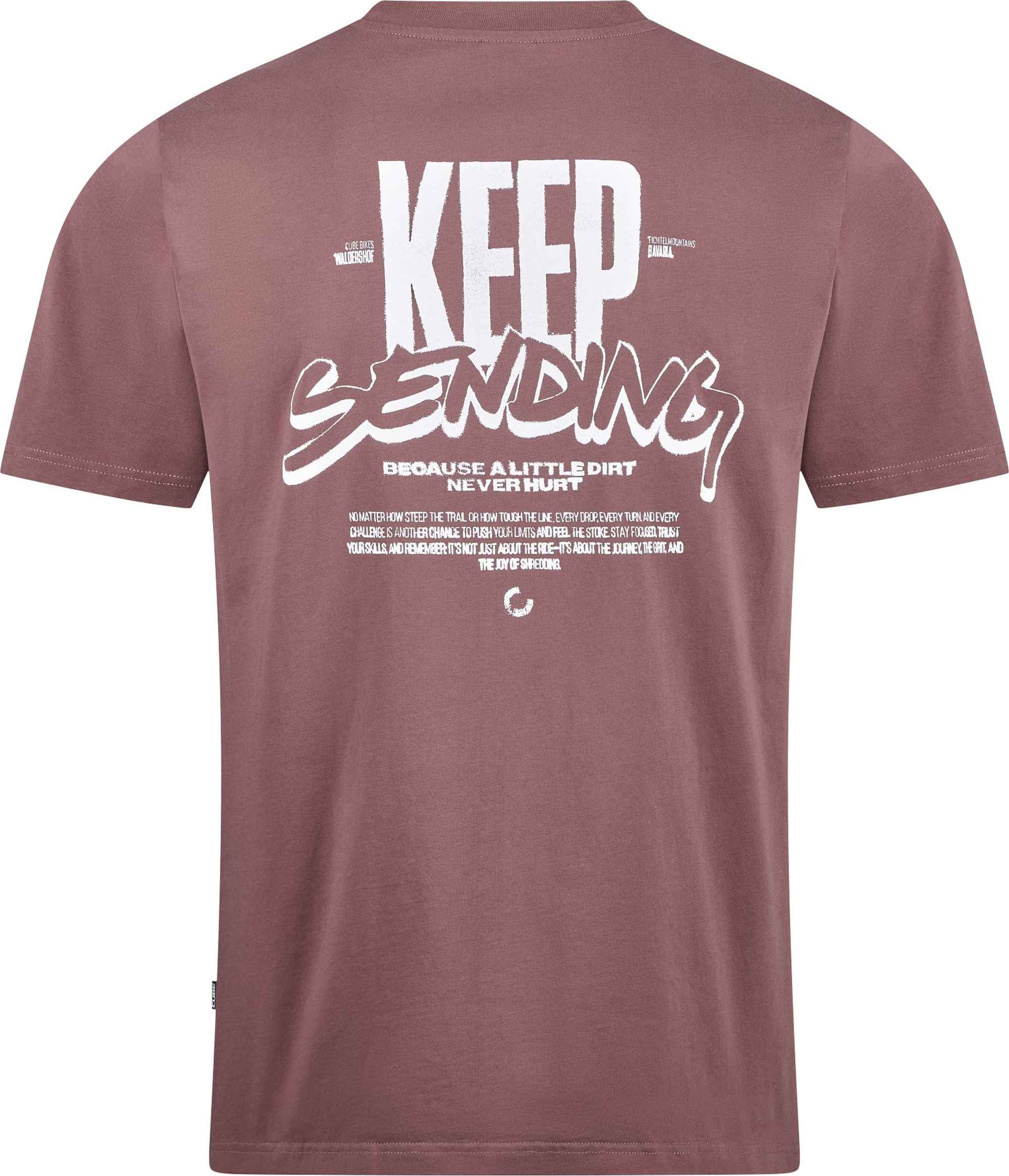 CUBE ORGANIC T-SHIRT KEEP SENDING GTY FIT PLUM - Image 2