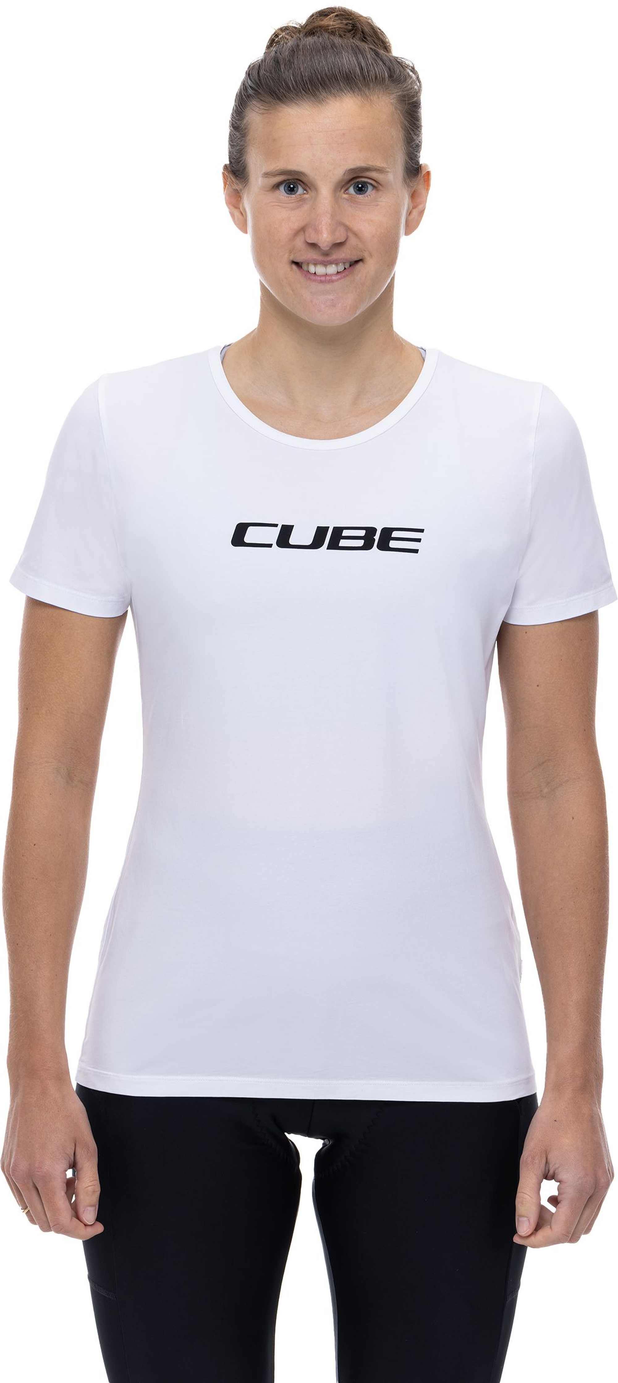 Cube Organic WS T-Shirt Classic Logo White - Image 3
