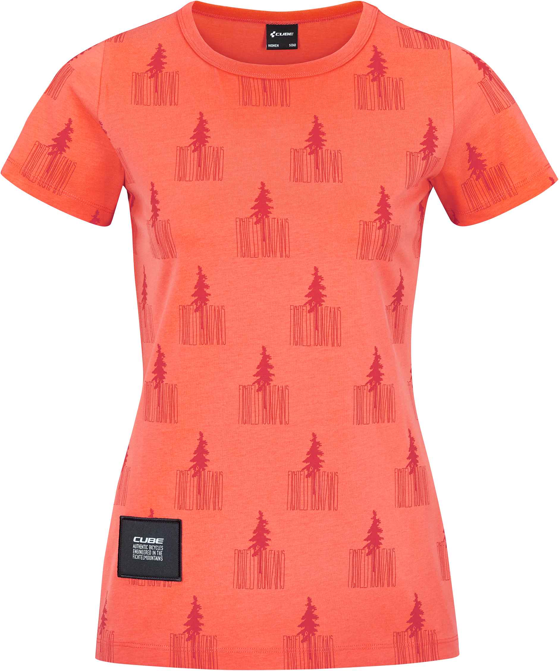 CUBE Organic WS T-Shirt Fichtelmountains Orange - Image 5