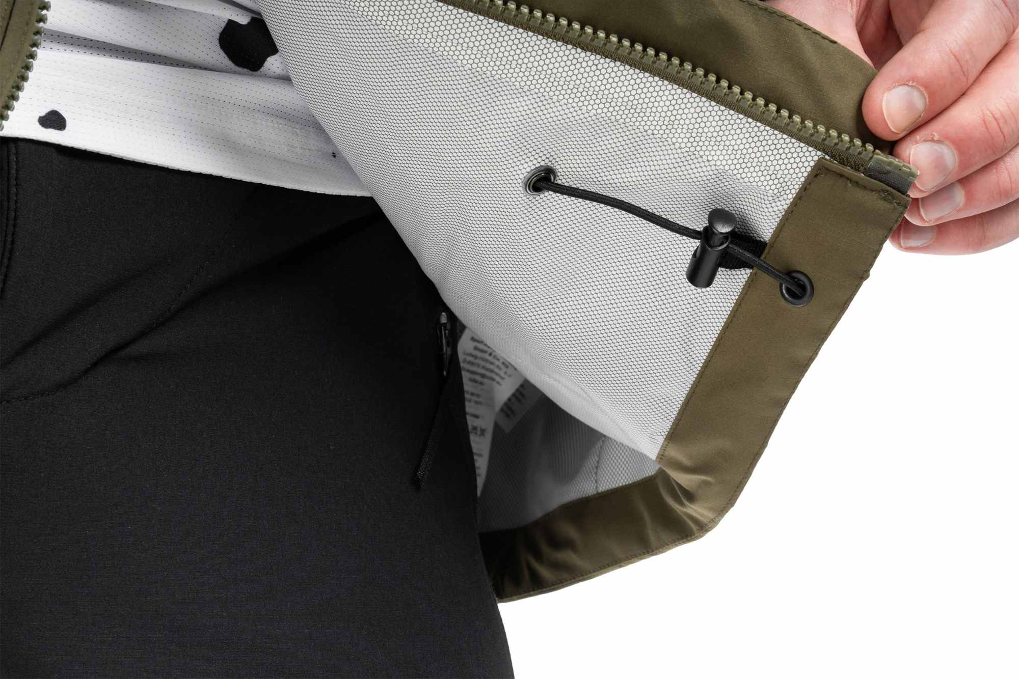 CUBE RAIN JACKET CMPT OLIVE - Image 9