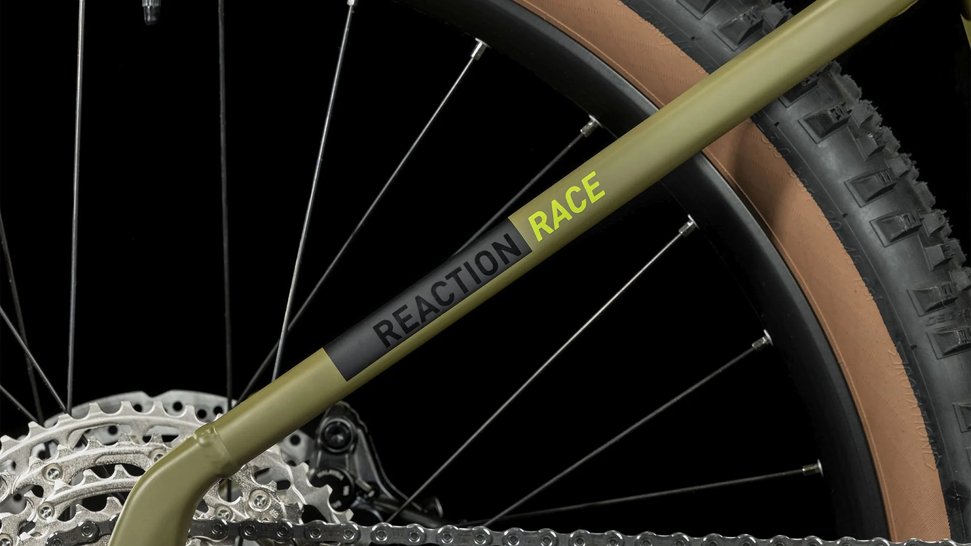 CUBE REACTION HYBRID RACE 625 OLIVE/GREEN - Image 10