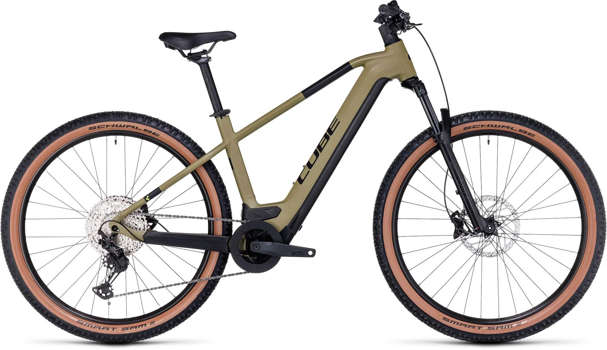 CUBE REACTION HYBRID RACE 750 OLIVE/GREEN