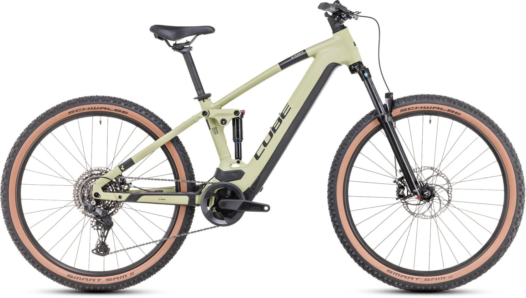 CUBE STEREO HYBRID 120 ONE 625 OLIVE/GREEN