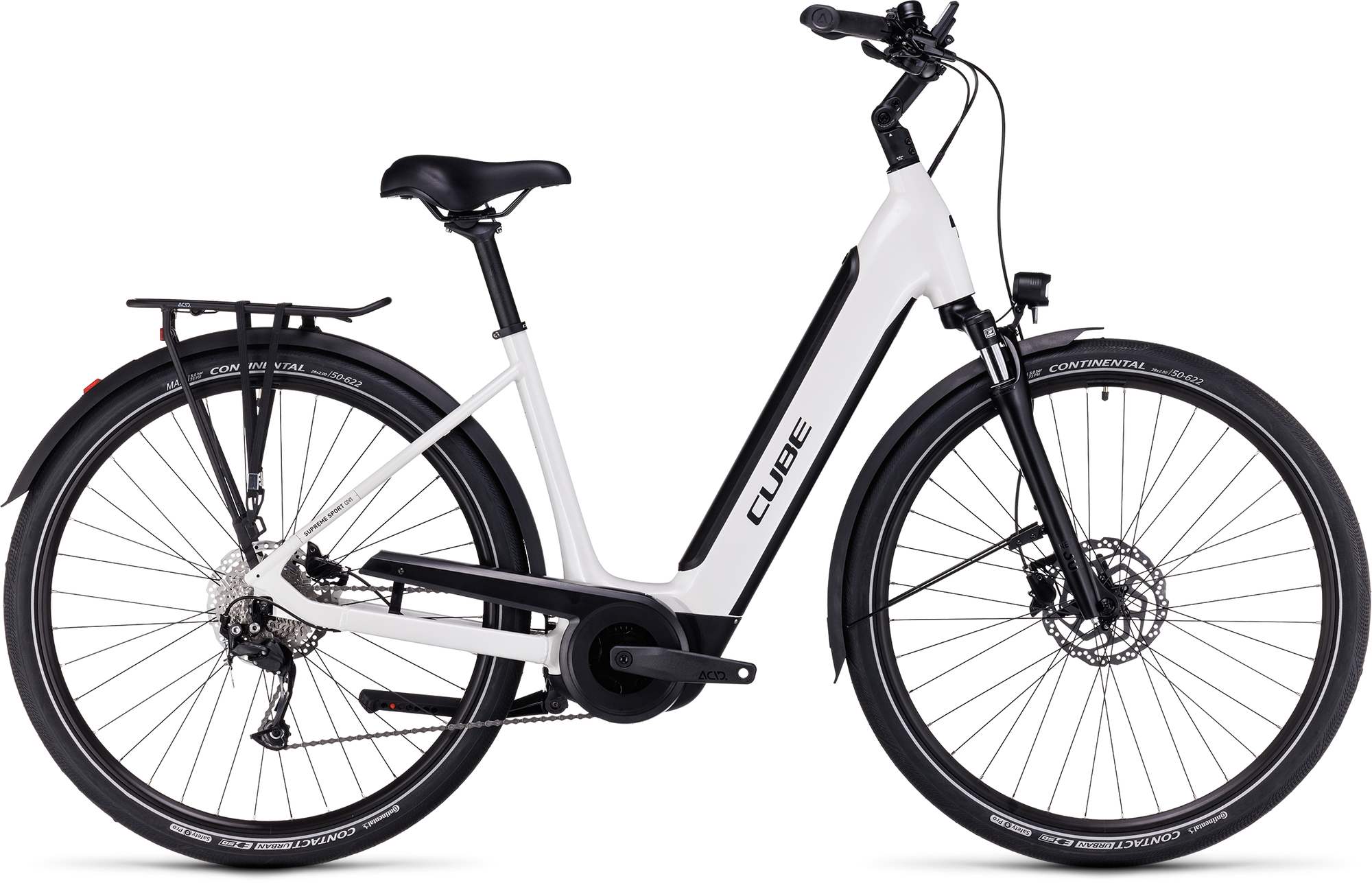 CUBE SUPREME SPORT HYBRID ONE 500 WHITE/BLACK