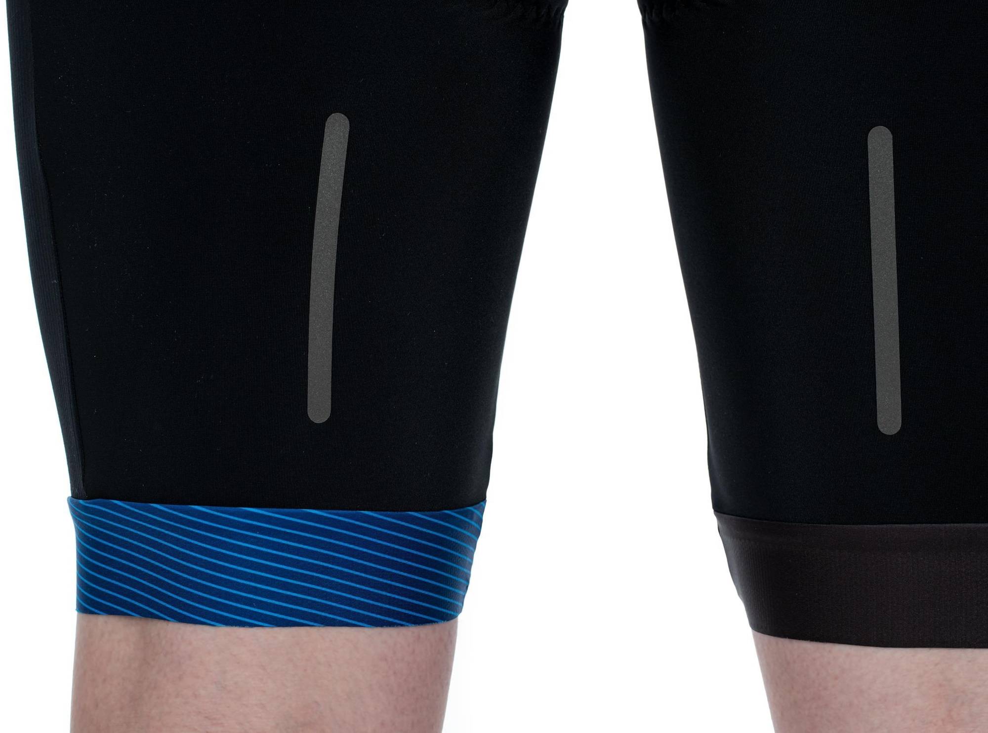 CUBE Teamline Bib Shorts Black/Blue - Image 3