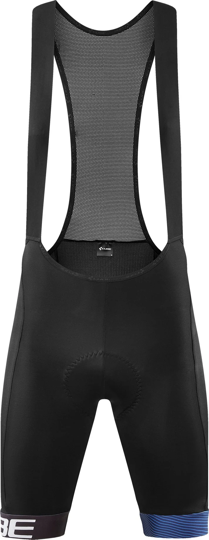 CUBE Teamline Bib Shorts Black/Blue - Image 5
