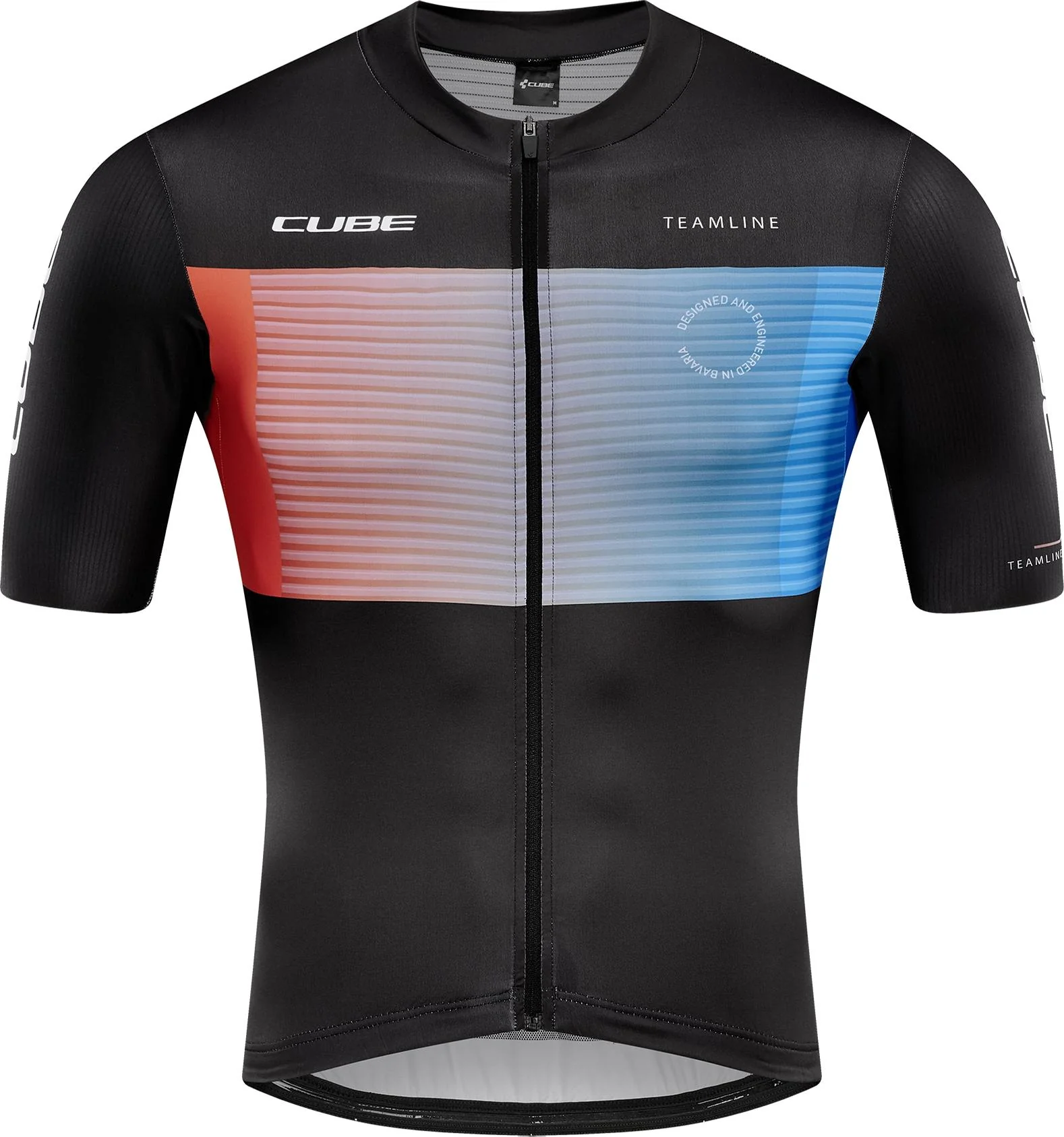 CUBE Teamline Jersey S/S Black/Blue/Red - Image 5