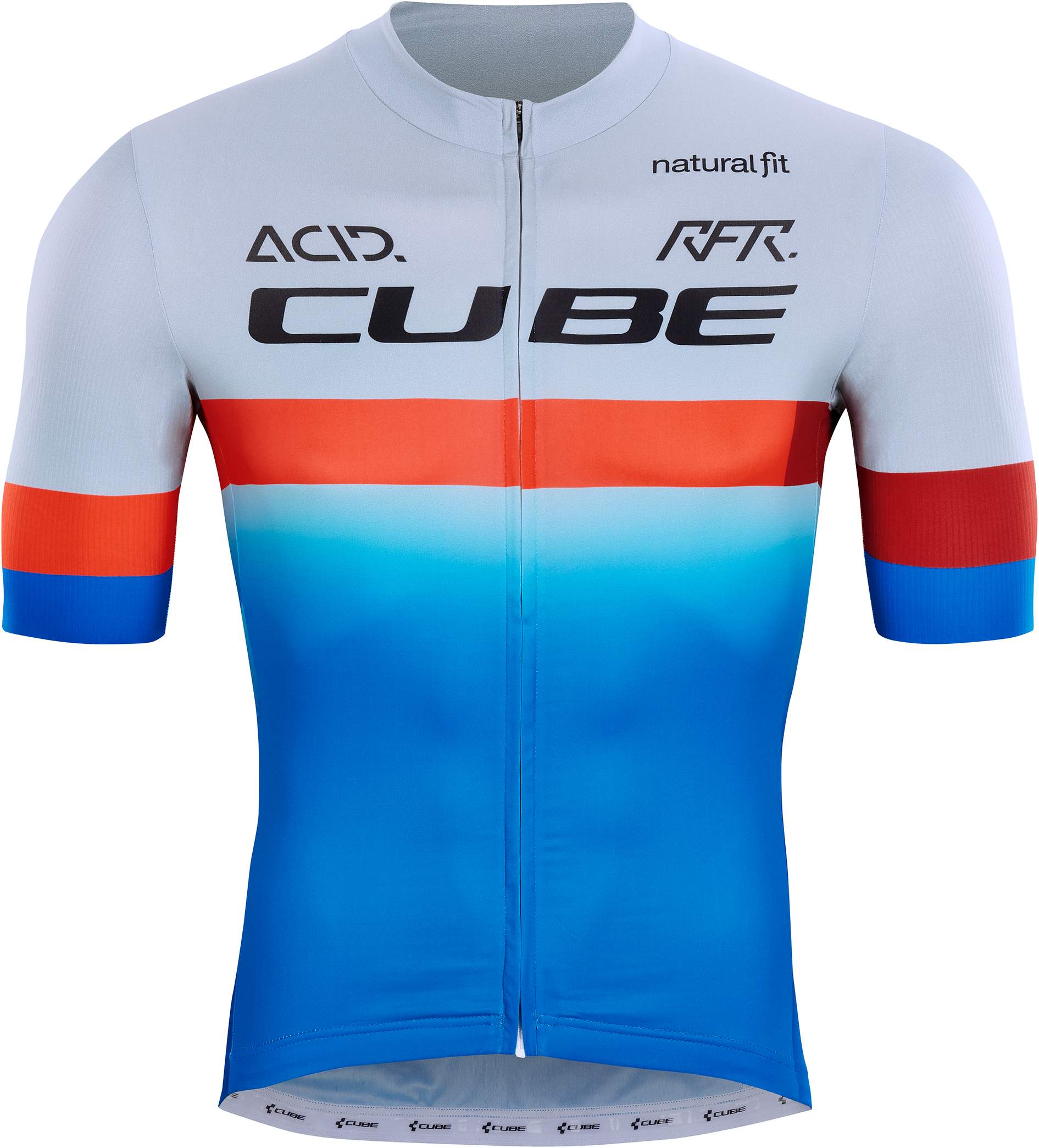 CUBE Teamline Jersey S/S Blue/Red/Grey - Image 5