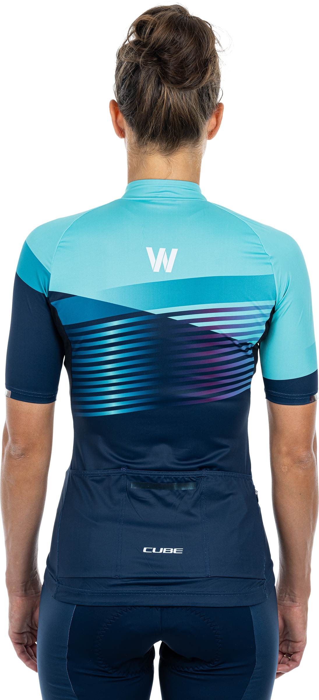 CUBE Teamline WS Jersey S/S Blue/Mint - Image 2
