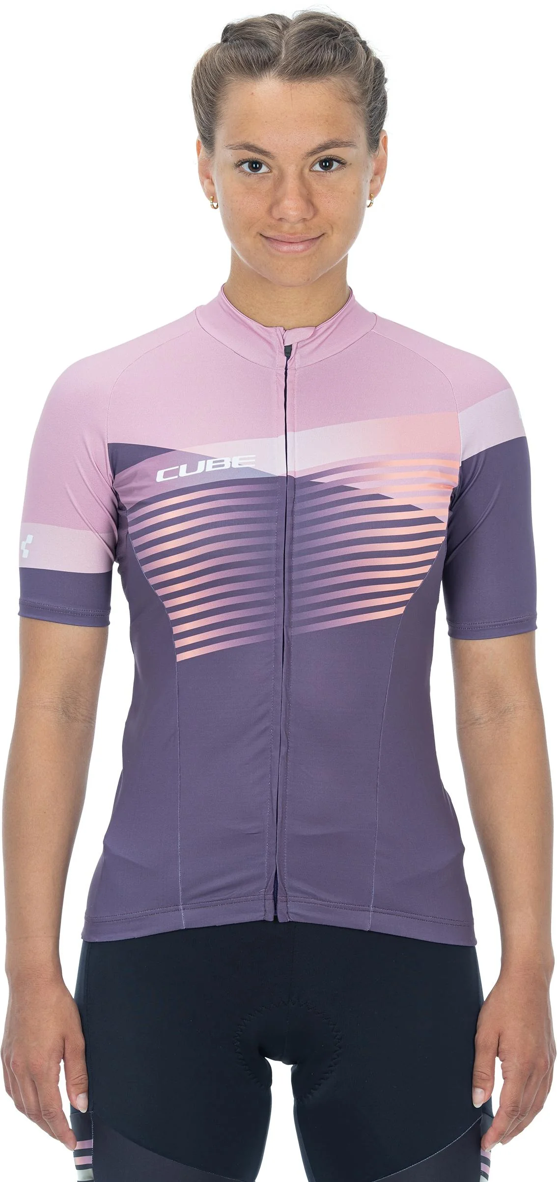 CUBE Teamline WS Jersey S/S Violet/Rose - Image 2