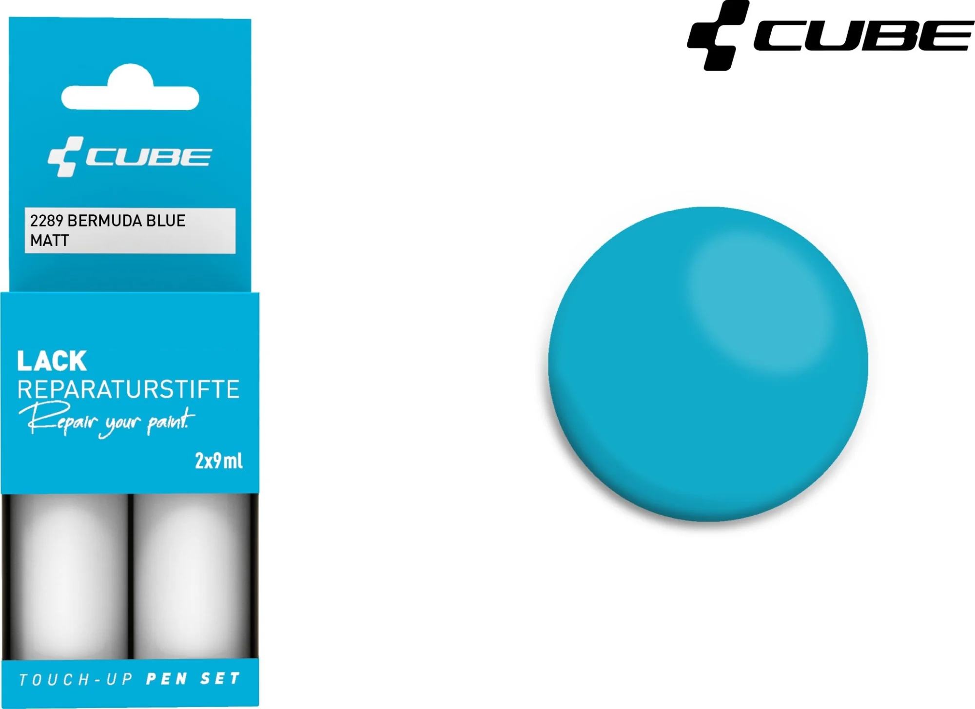 Cube Touch Up Pen Set Bermuda Blue Matt 2289