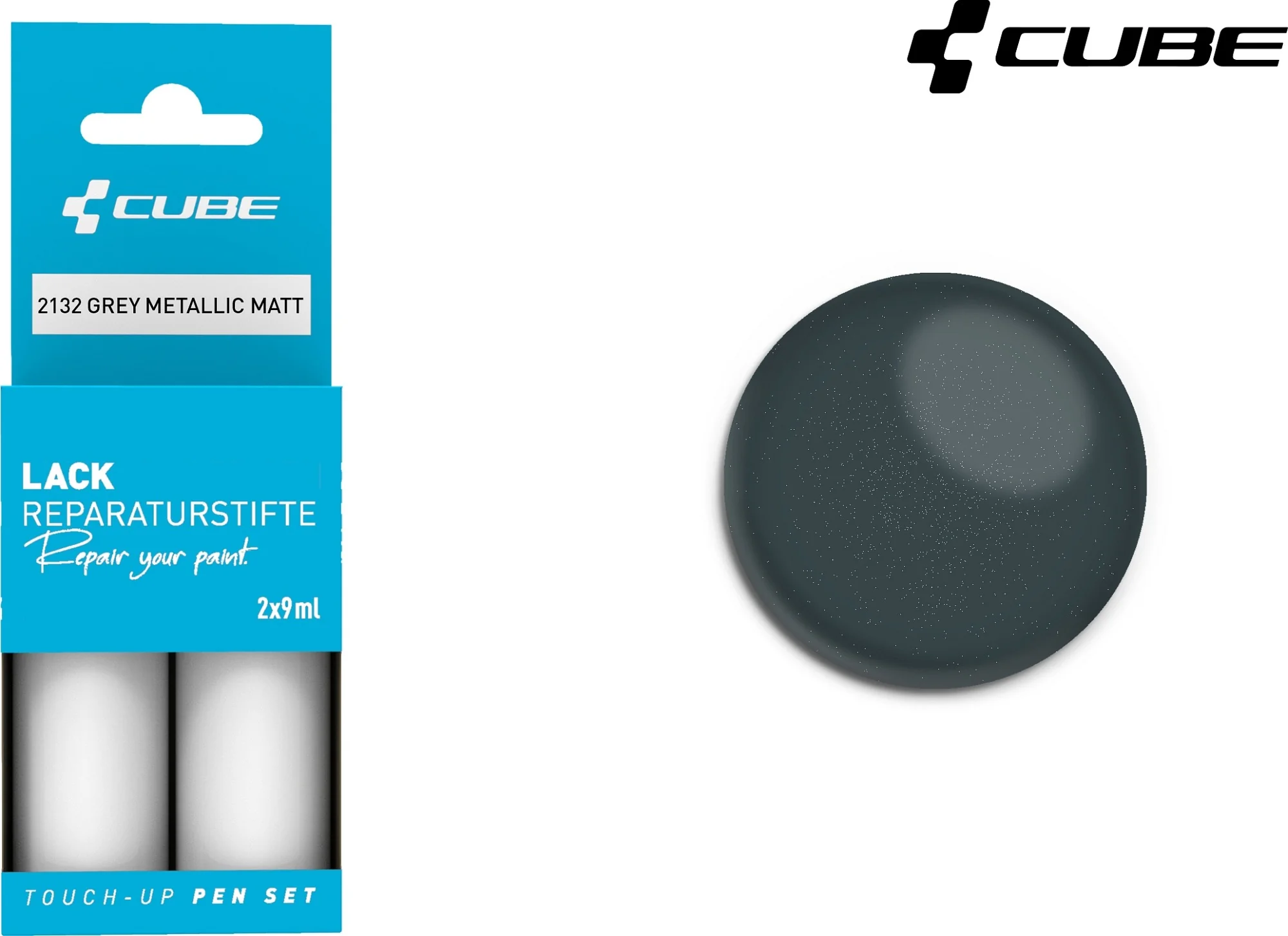CUBE Touch Up Pen Set Grey Metallic Matt 2132