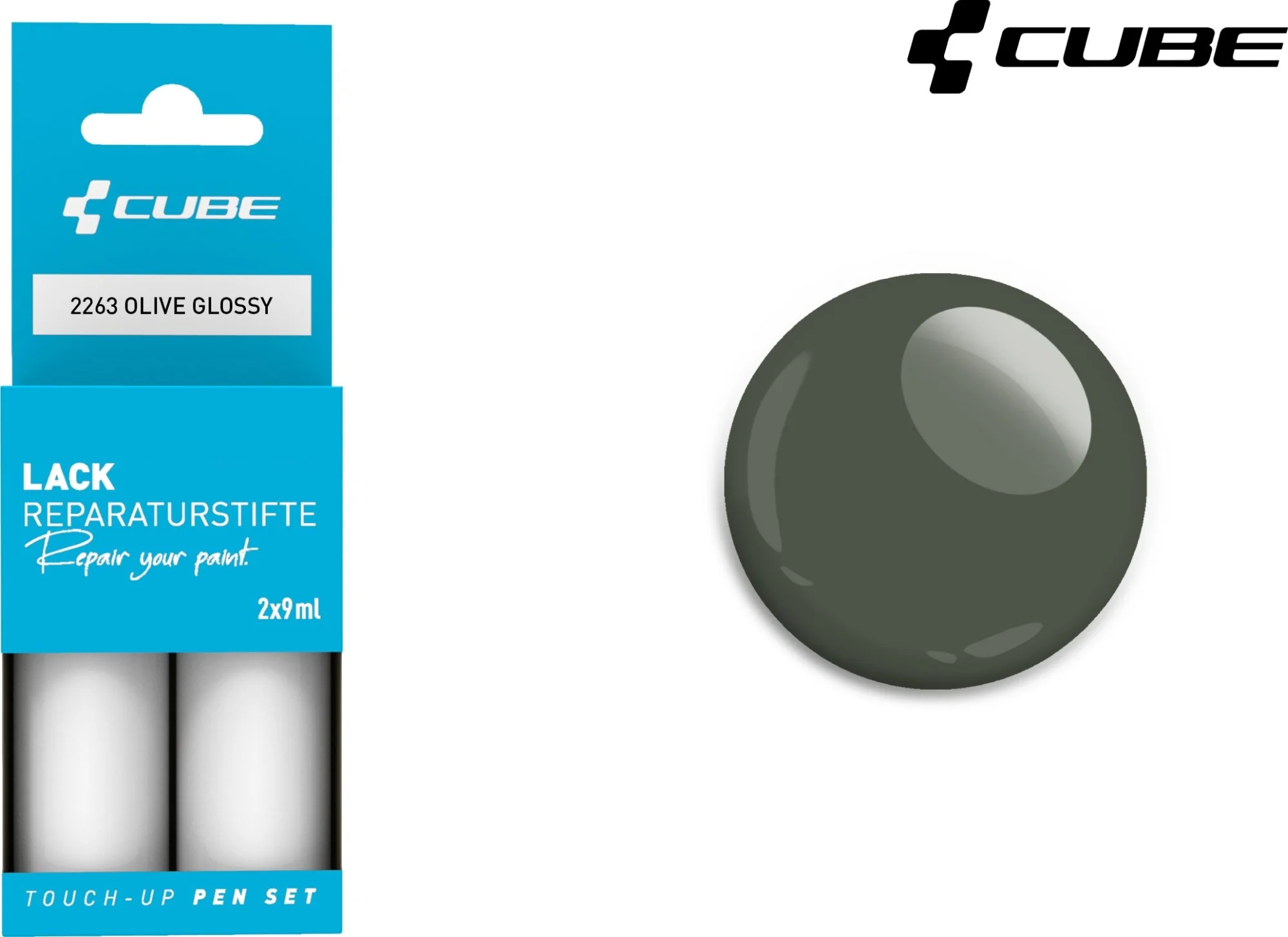Cube Touch Up Pen Set Olive Glossy 2263