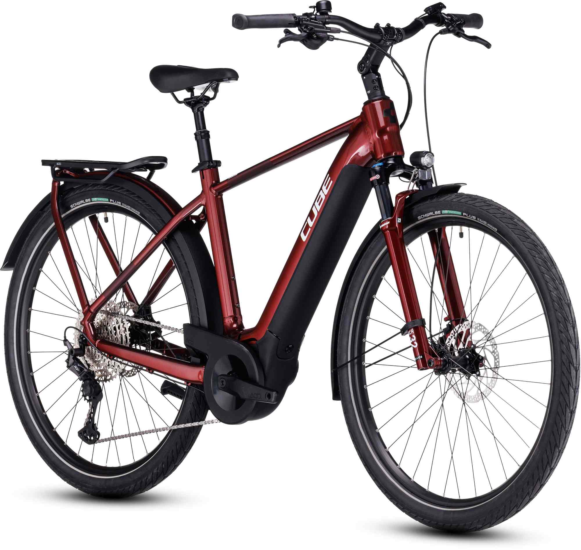 CUBE TOURING HYBRID EXC 625 RED/WHITE - Image 11