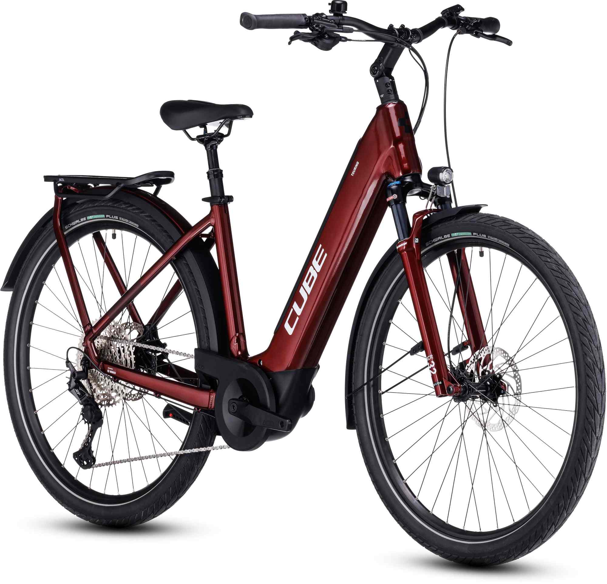CUBE TOURING HYBRID EXC 625 RED/WHITE - Image 12