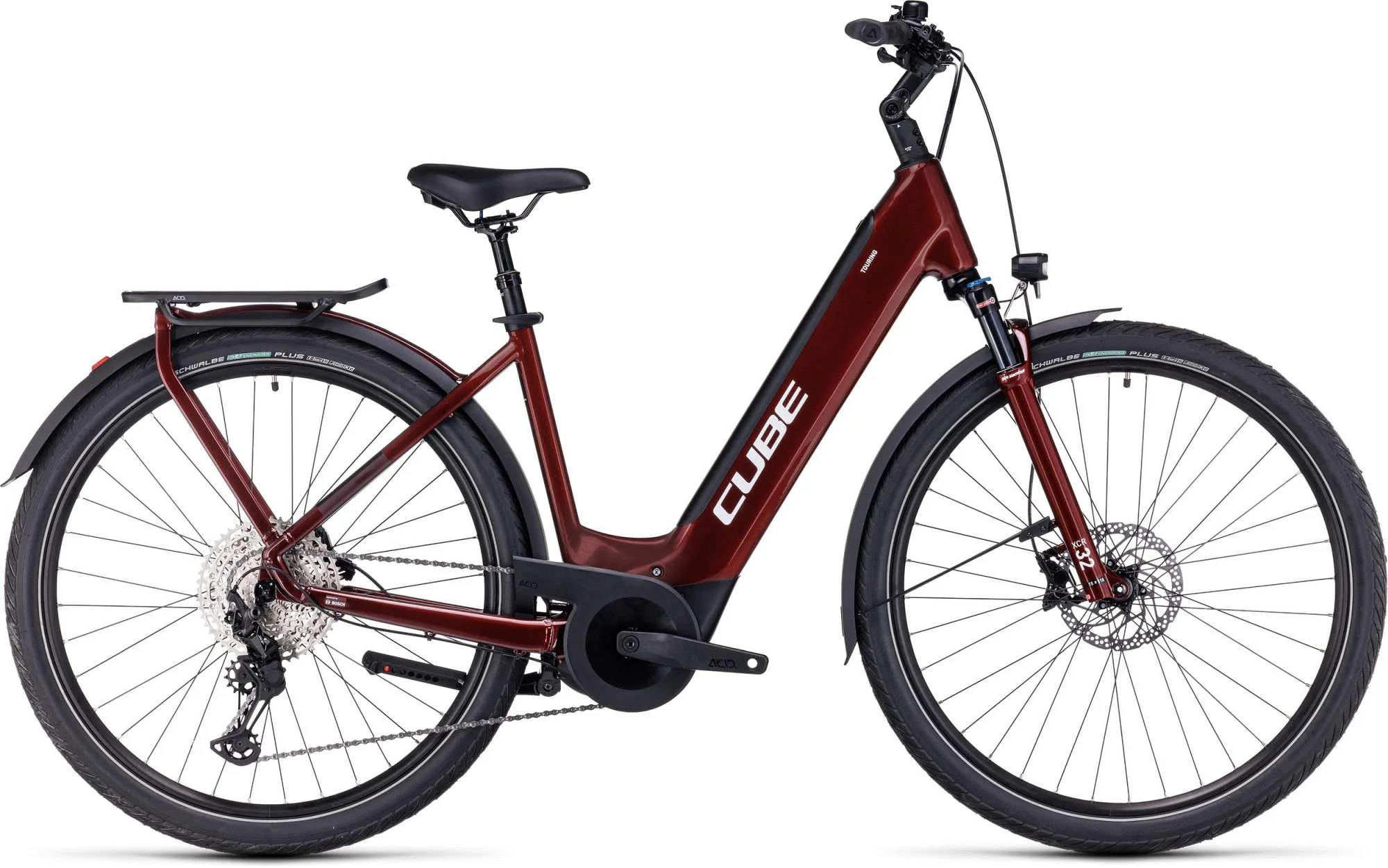 CUBE TOURING HYBRID EXC 625 RED/WHITE - Image 14