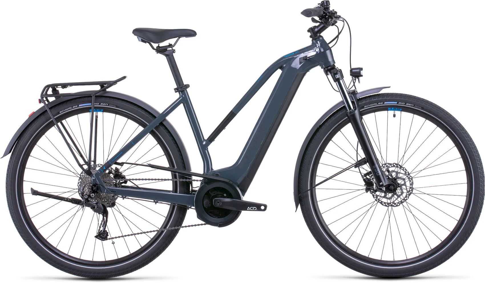 CUBE Touring Hybrid One 500 Grey/Blue 2022 - Image 3