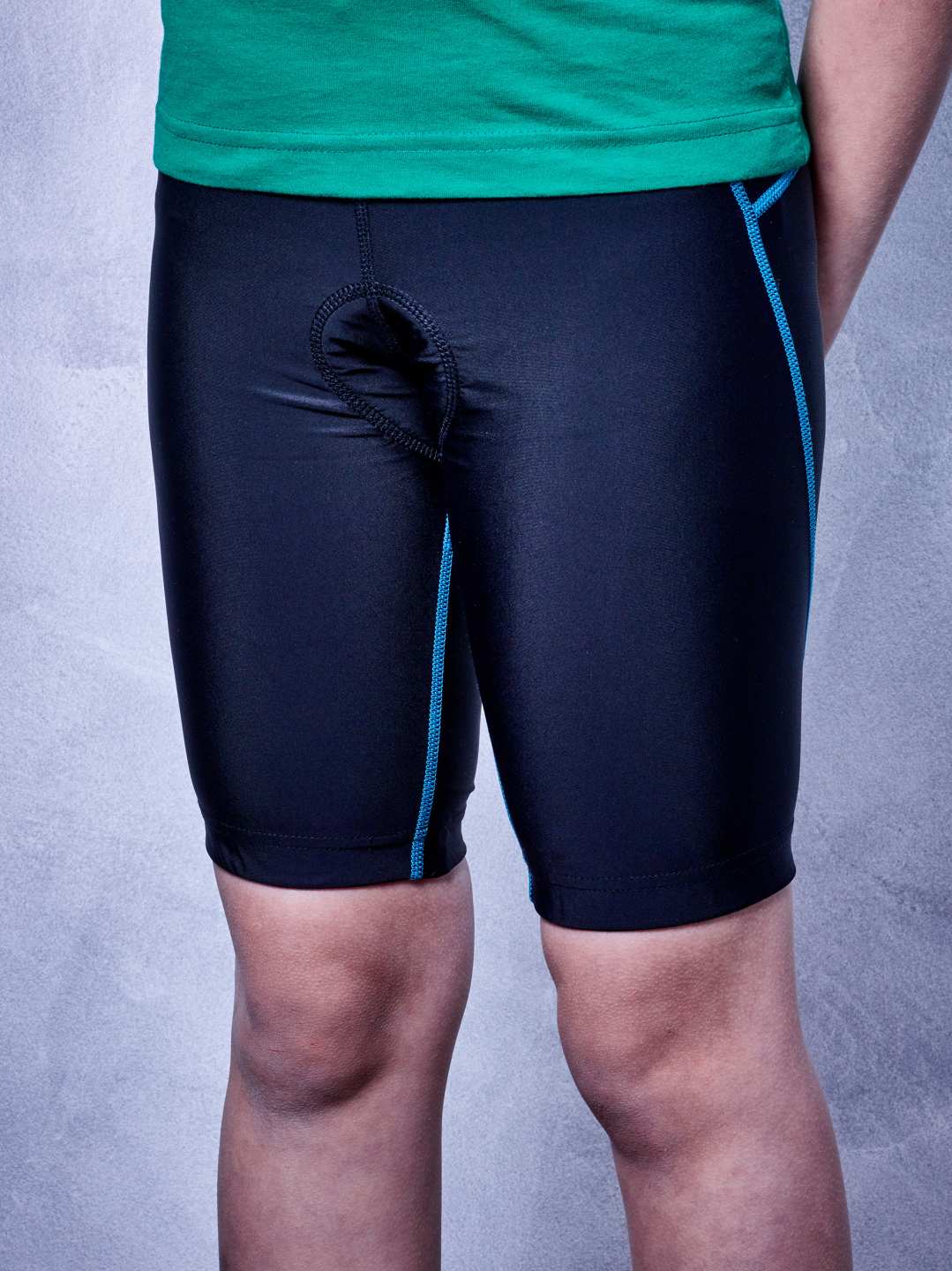 Junior Cycle Shorts Black/Blue - Image 3