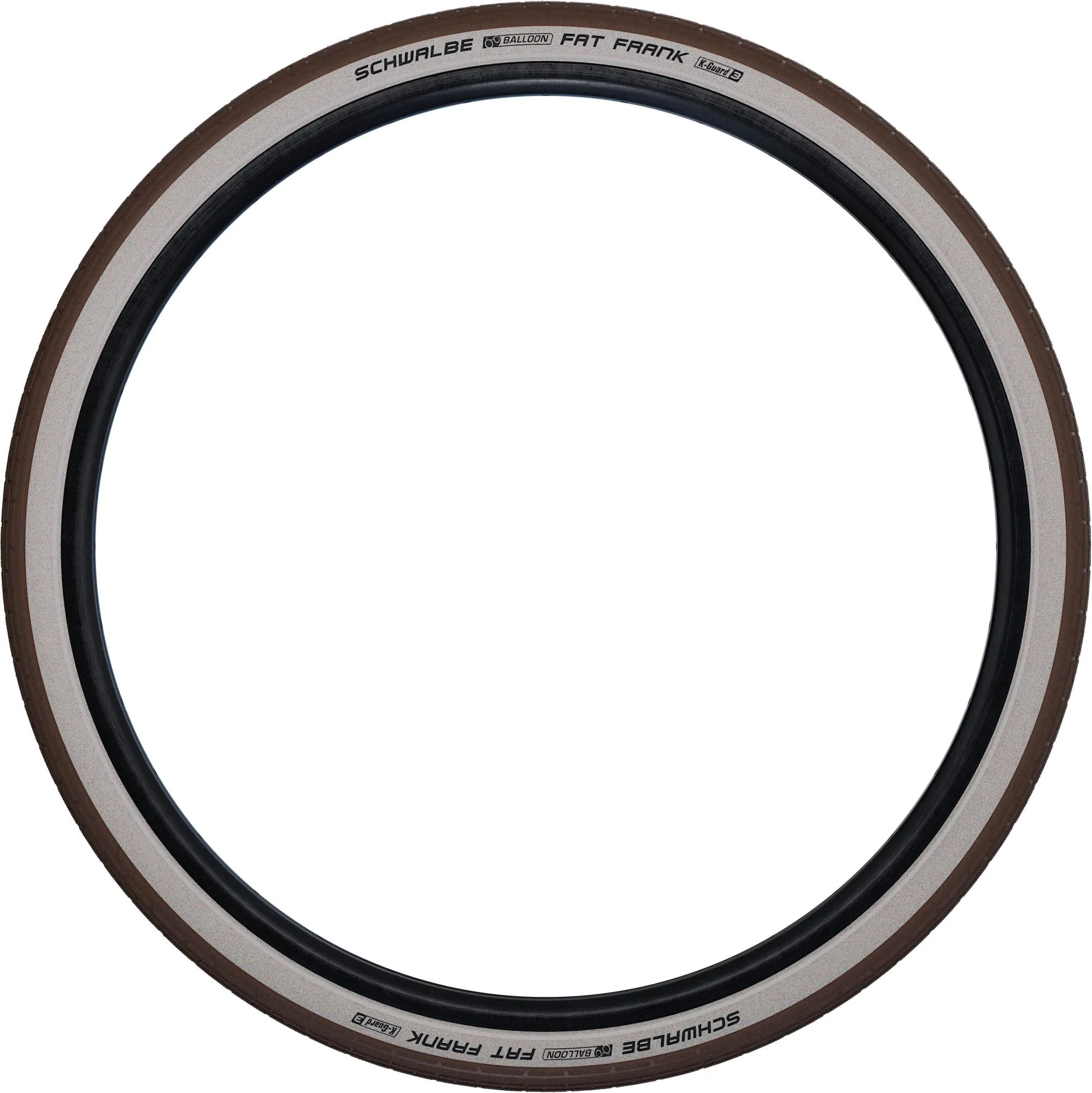 SCHWALBE FAT FRANK TWIN BROWN/WHITE+REFLEX 28X2.00 - Image 3